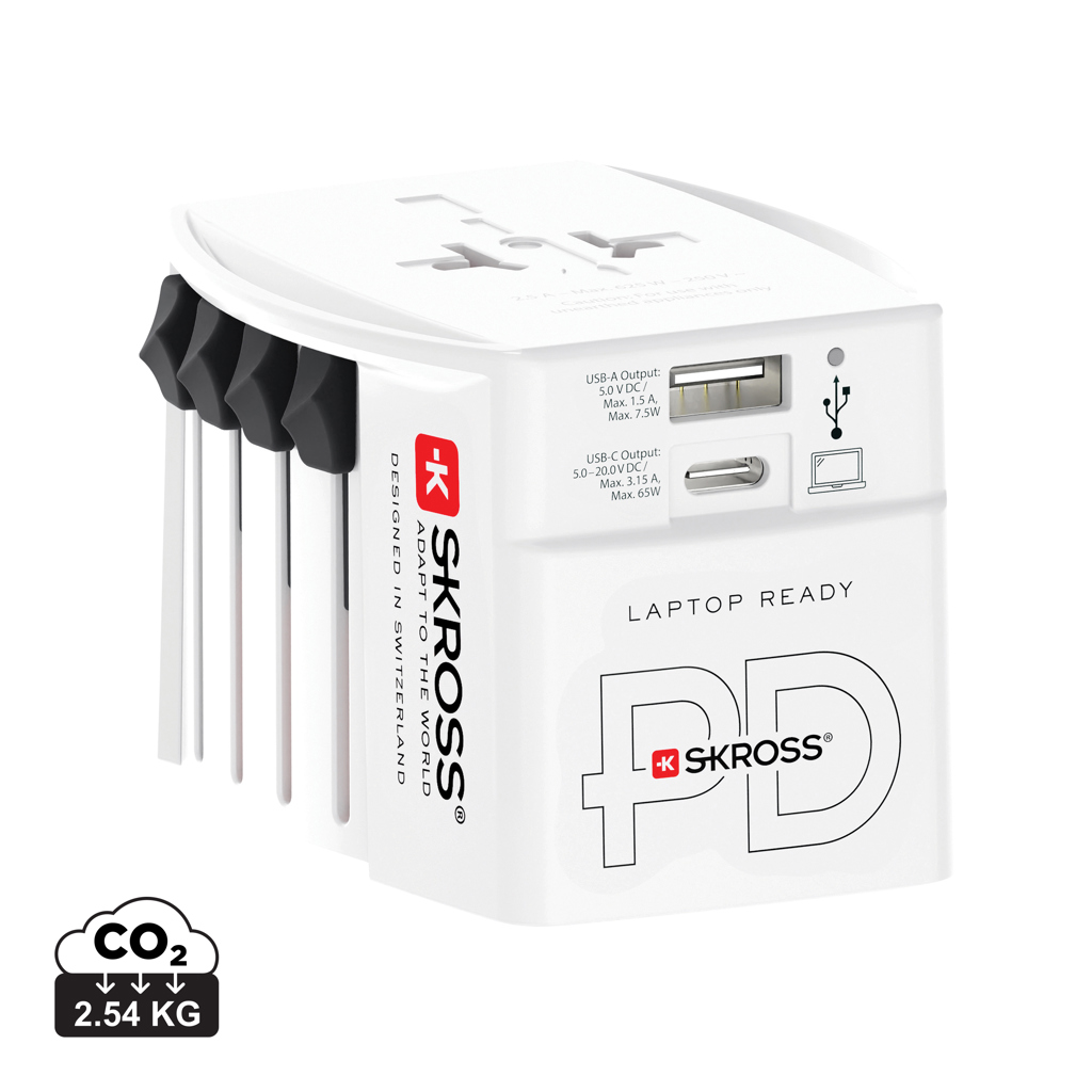 Miniature 1 pour SKROSS Adaptateur de voyage universel MUV 65W PD avec USB