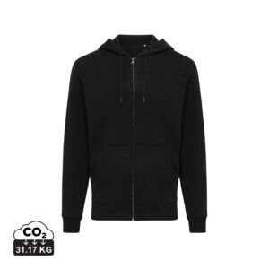 Visuel Sweat à capuche avec zip en coton recyclé Iqoniq Abisko