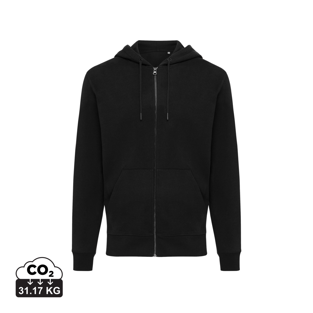 Miniature 1 pour Sweat à capuche avec zip en coton recyclé Iqoniq Abisko