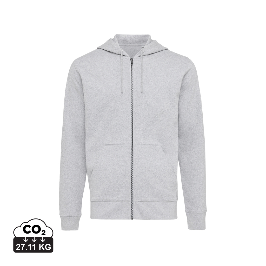 Miniature 24 pour Sweat à capuche avec zip en coton recyclé Iqoniq Abisko