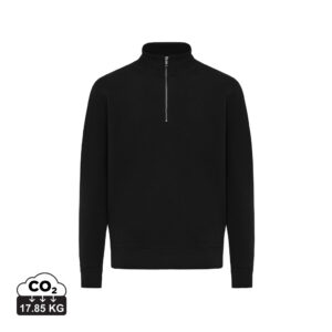 Visuel Sweater IQONIQ à col montant zippé en coton recyclé Elgon