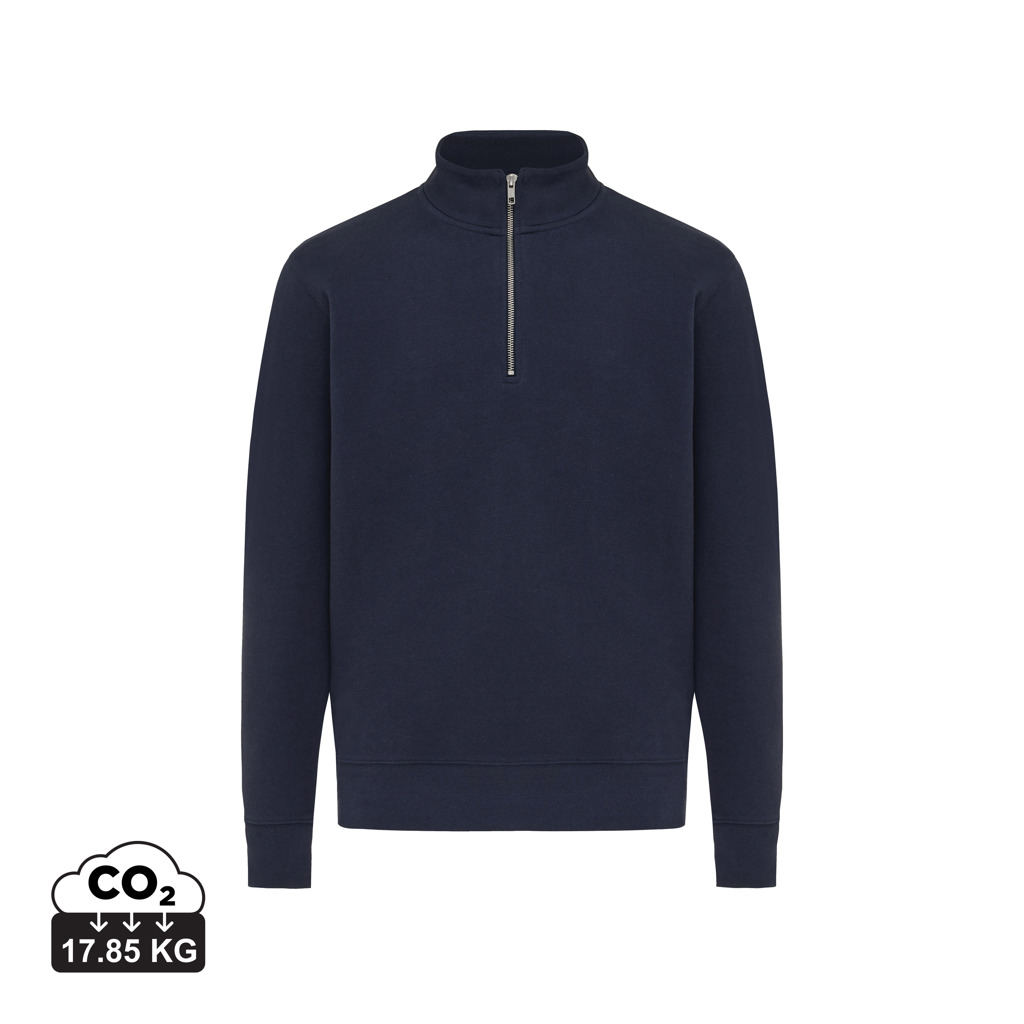 Miniature 20 pour Sweater IQONIQ à col montant zippé en coton recyclé Elgon