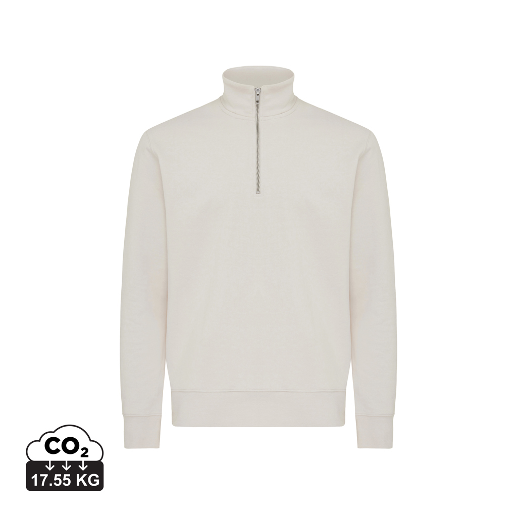 Miniature 24 pour Sweater IQONIQ à col montant zippé en coton recyclé Elgon