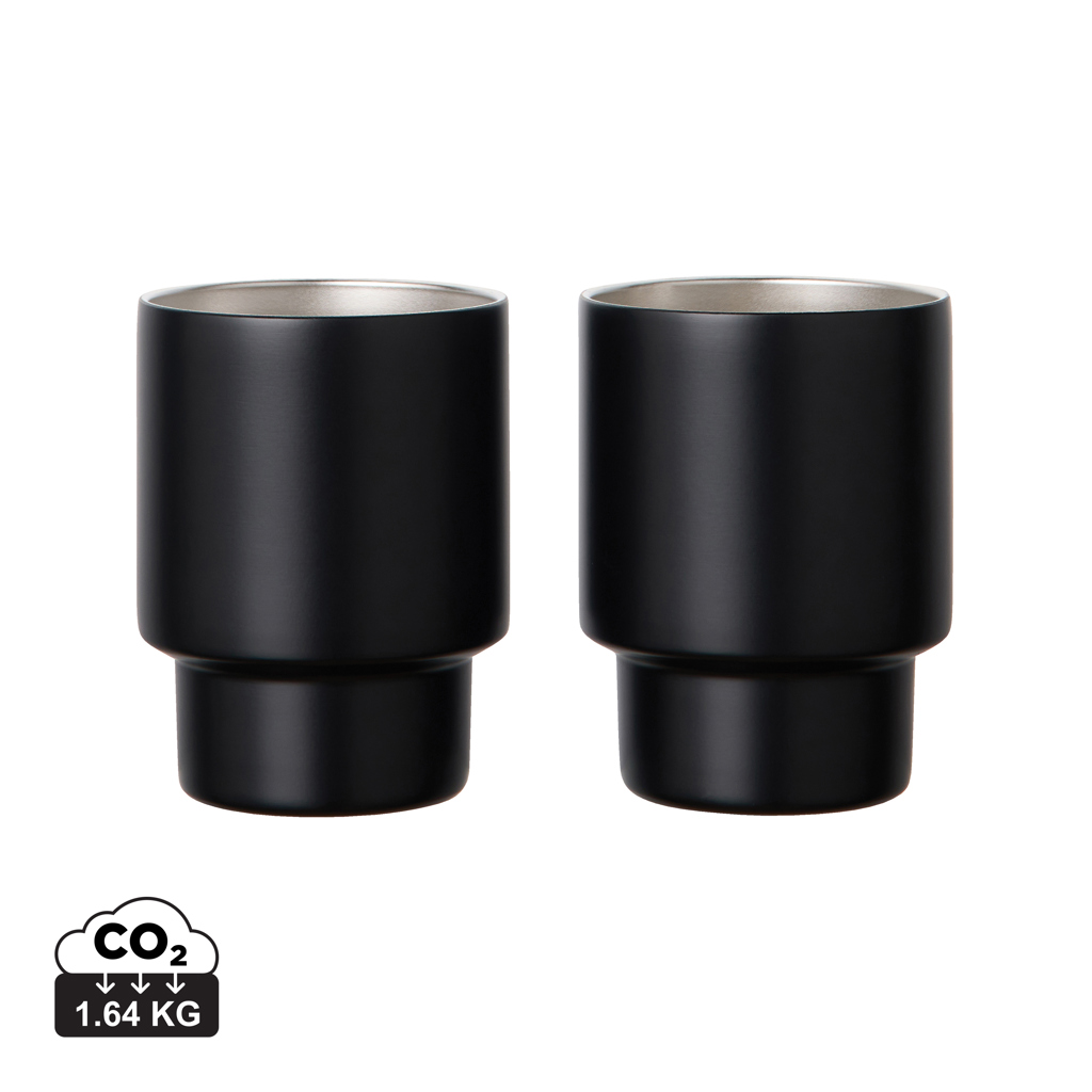 Miniature 1 pour VINGA Set de 2 tasses en acier RCS Nagano
