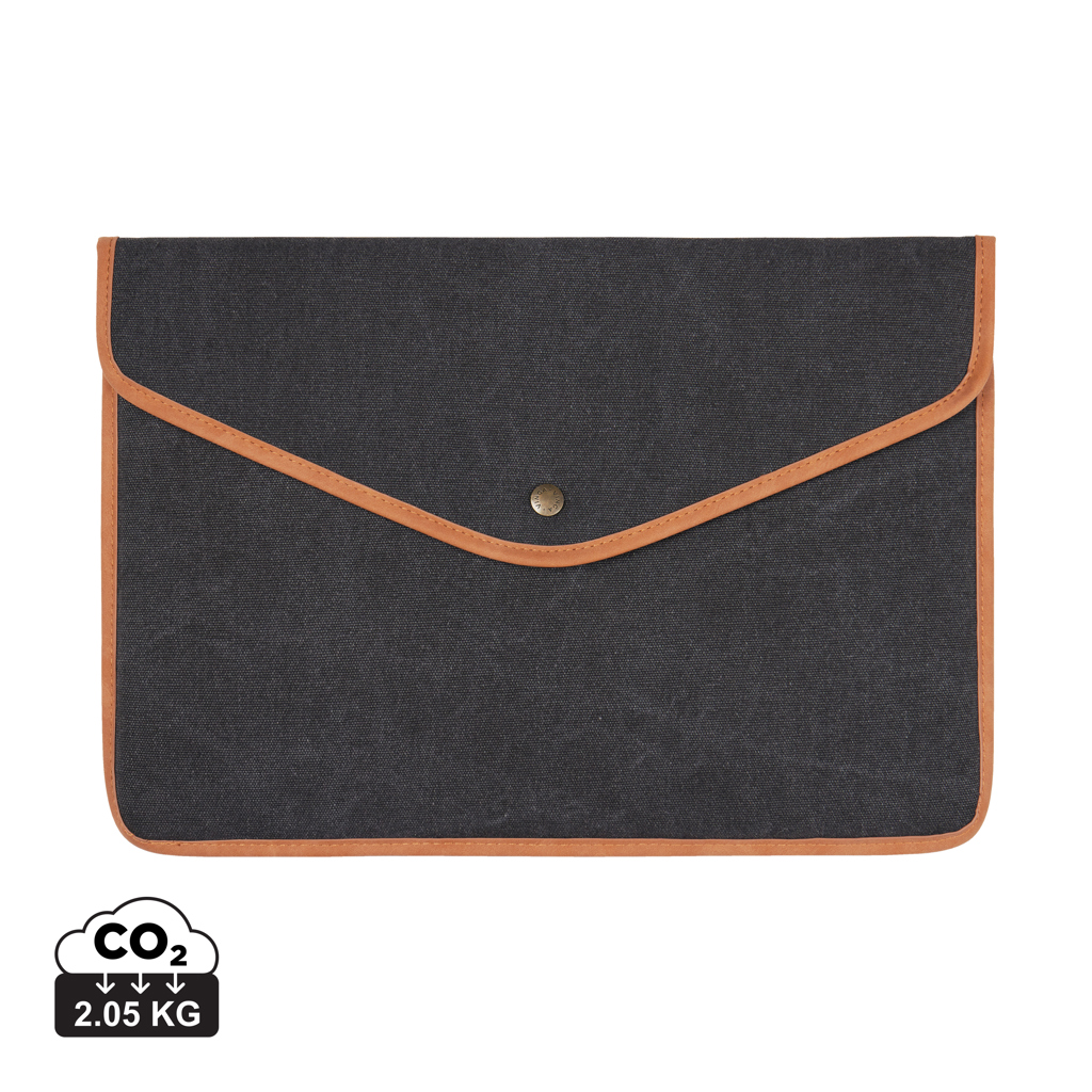 Miniature 1 pour VINGA Bosler Housse ordinateur 16" en toile recyclée GRS
