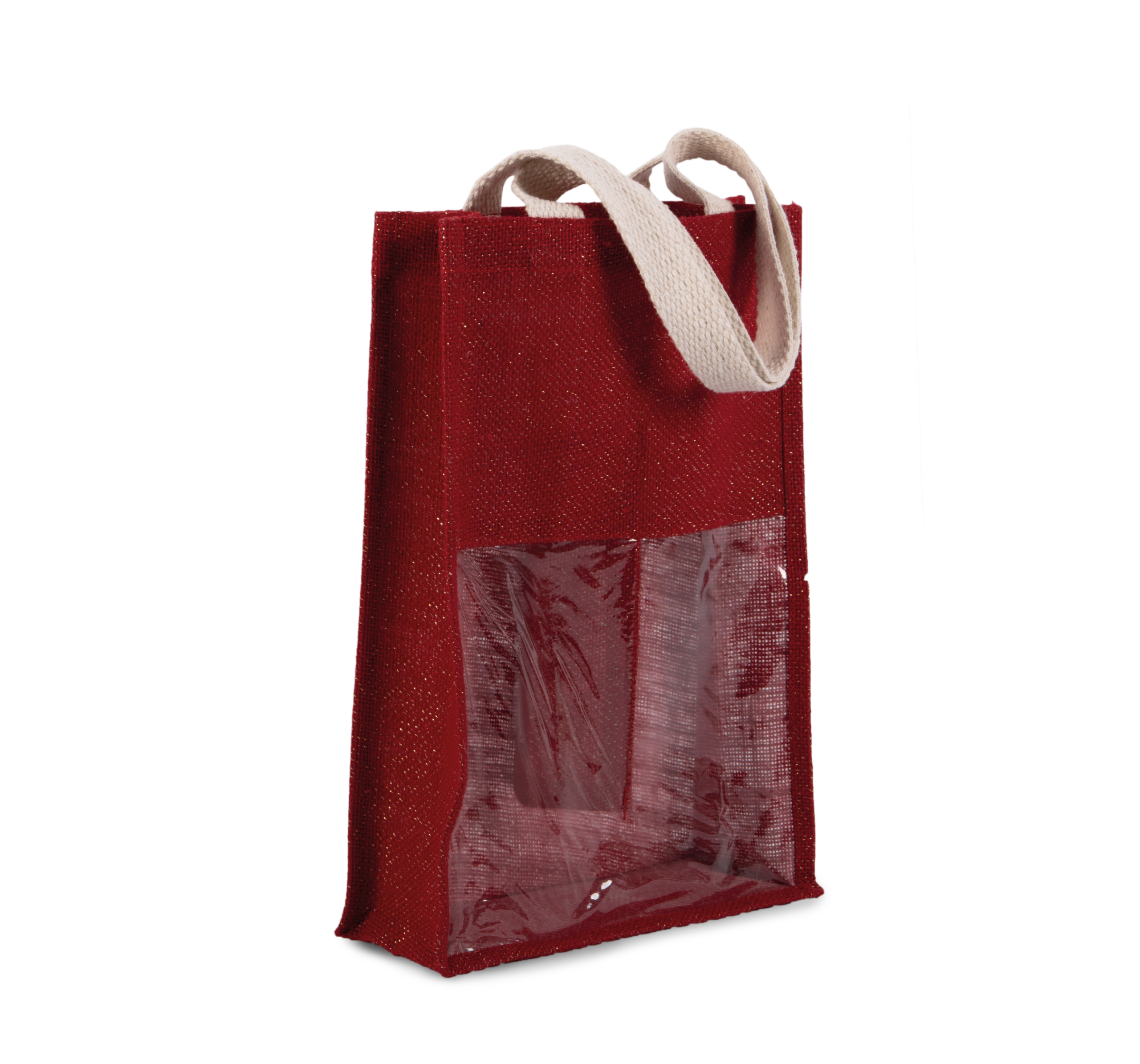 Miniature 3 pour Sac porte-bouteilles en jute