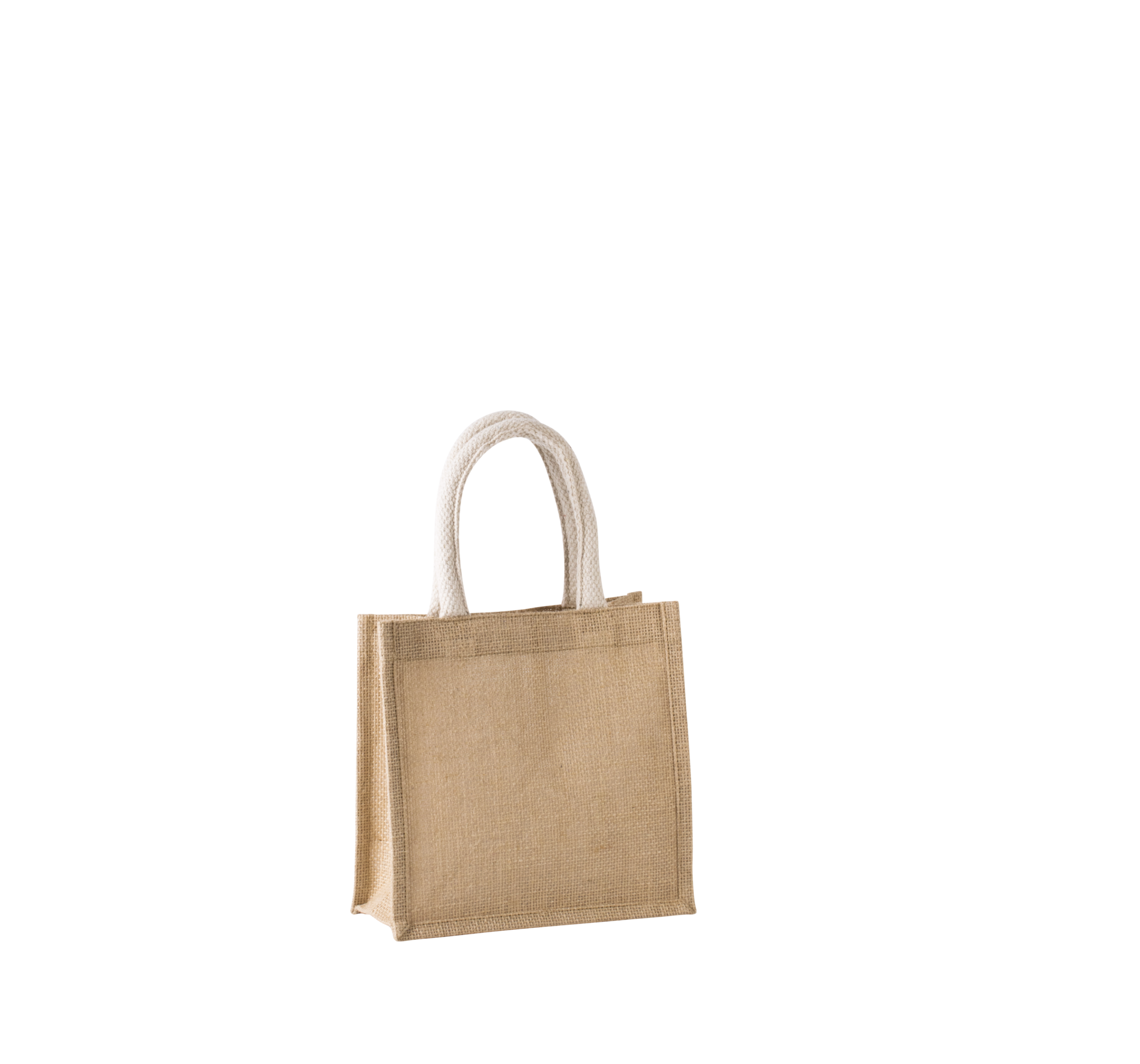 Miniature 11 pour Sac style cabas en toile de jute - petit modèle