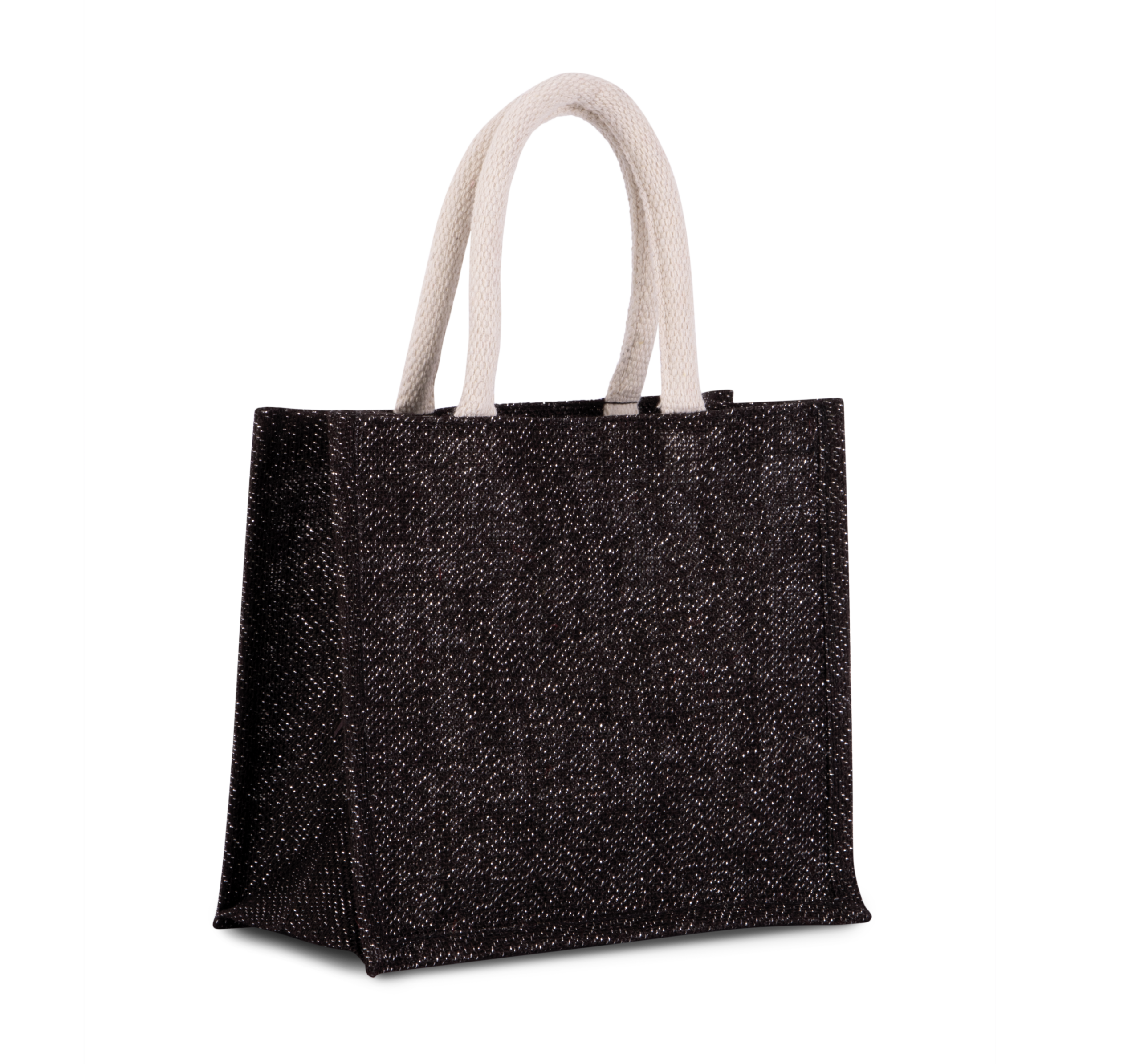Miniature 6 pour Sac style cabas en toile de jute - modèle moyen
