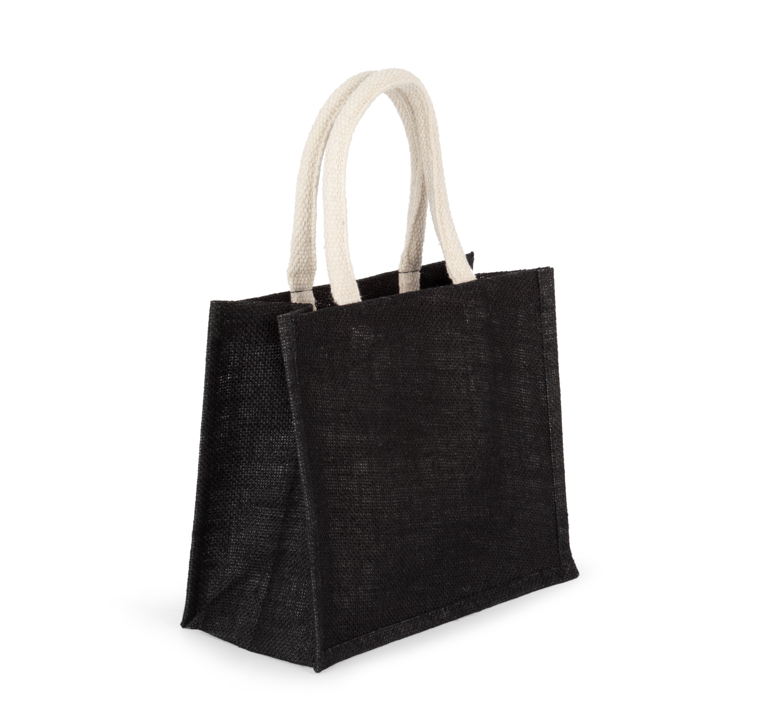 Miniature 5 pour Sac style cabas en toile de jute - modèle moyen