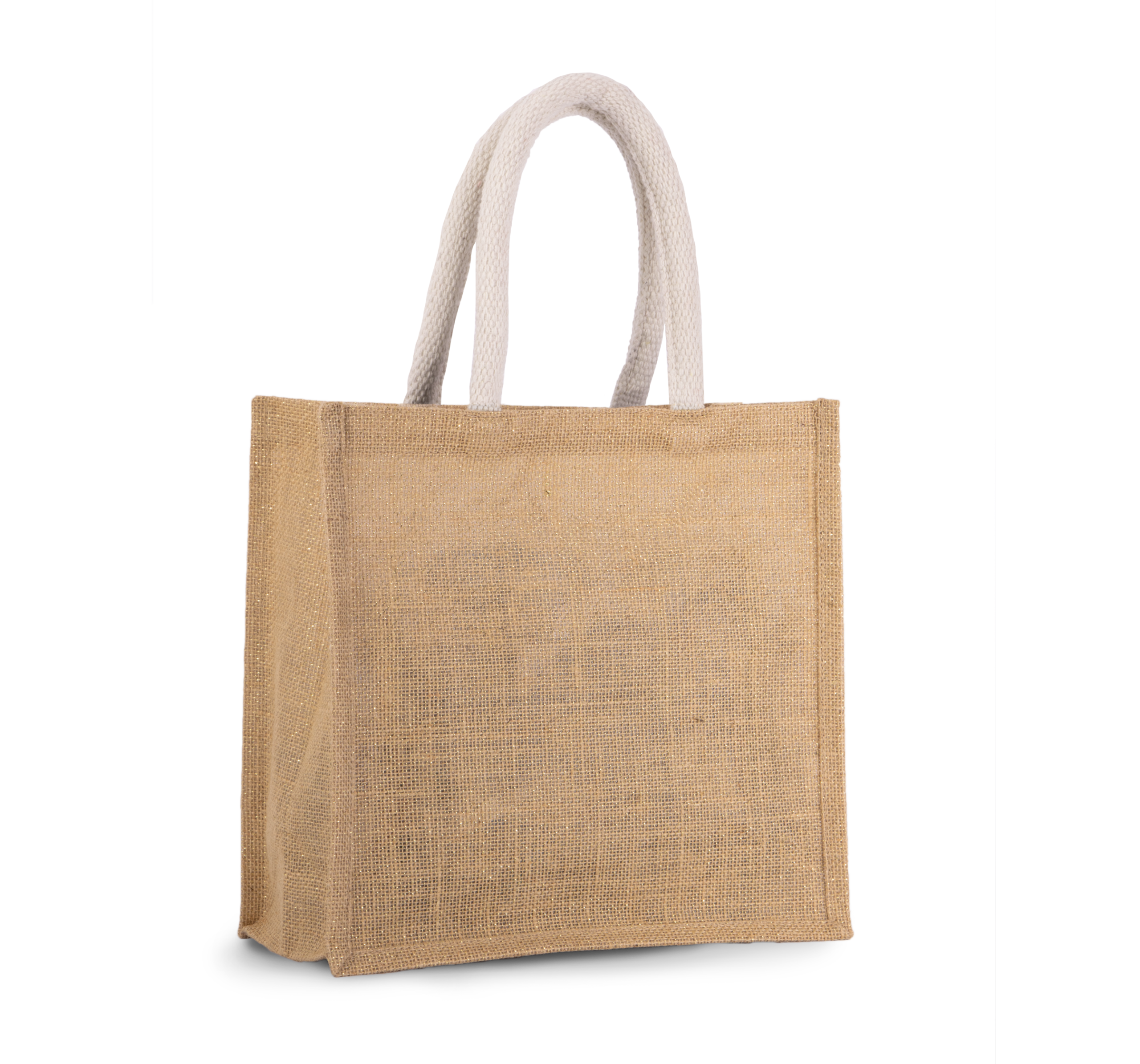 Miniature 12 pour Sac style cabas en toile de jute - modèle moyen