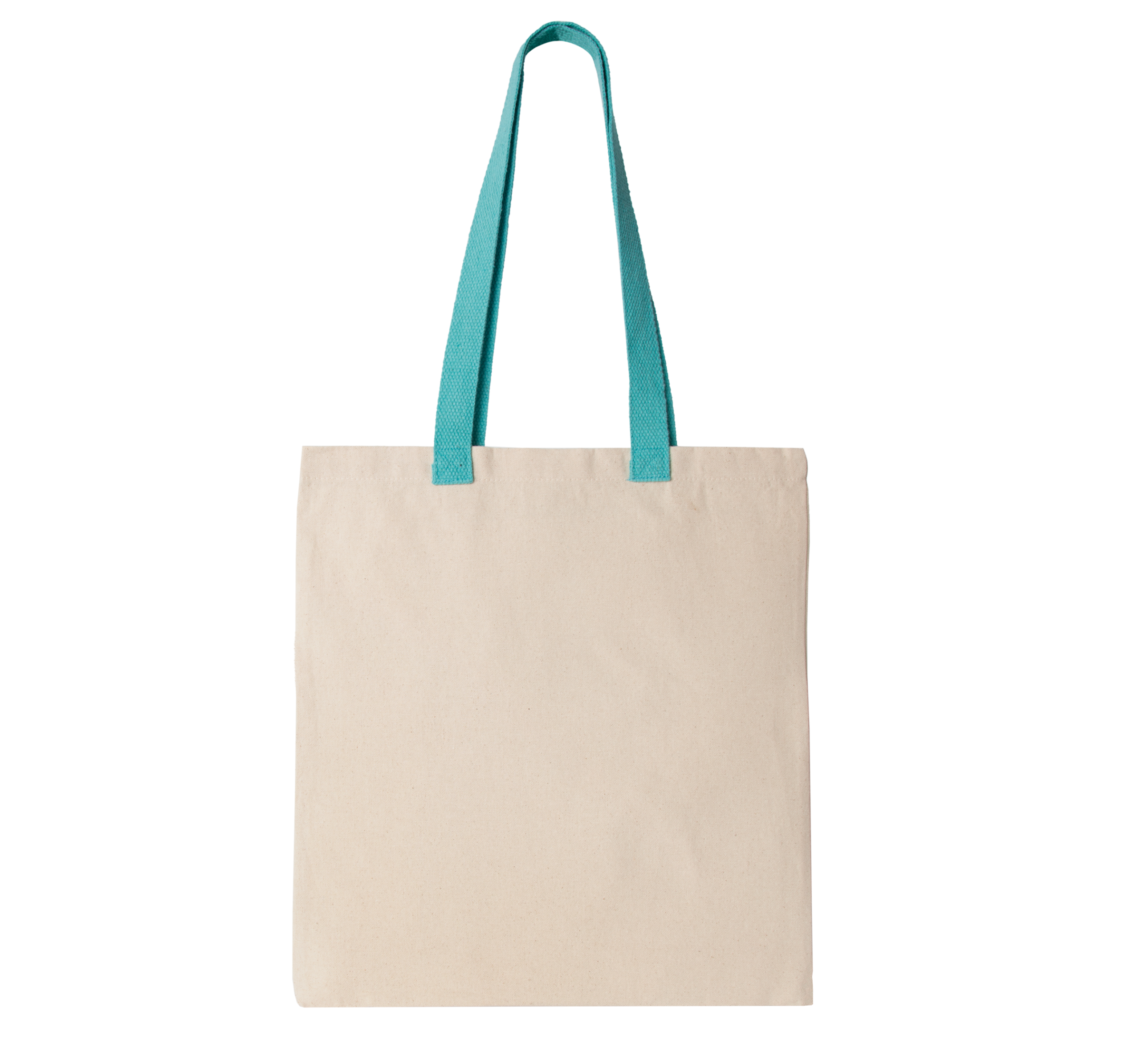 Miniature 13 pour Sac shopping plat en toile avec poignées contrastées