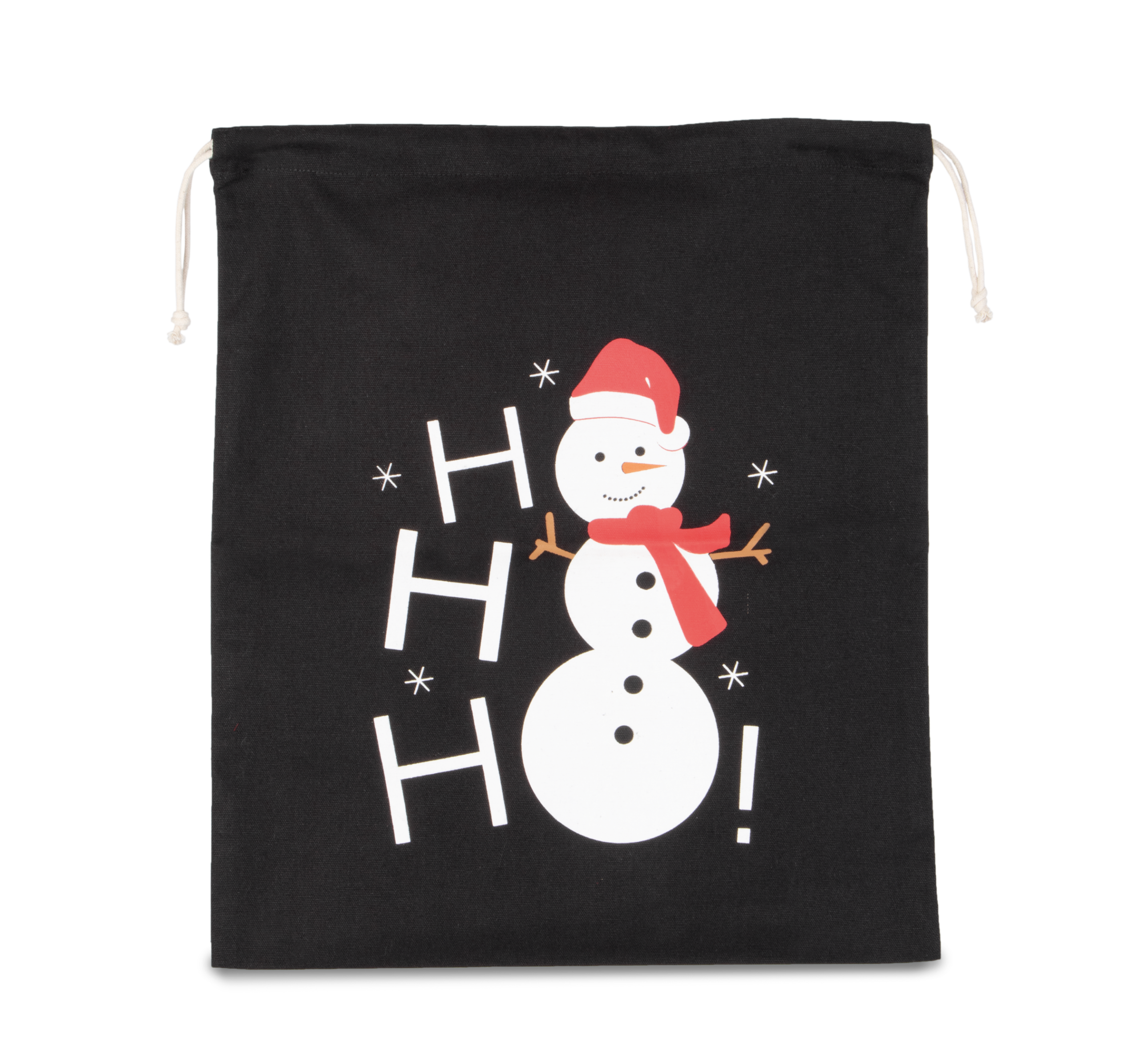 Miniature 3 pour Sac coton à cordon motif bonhomme de neige