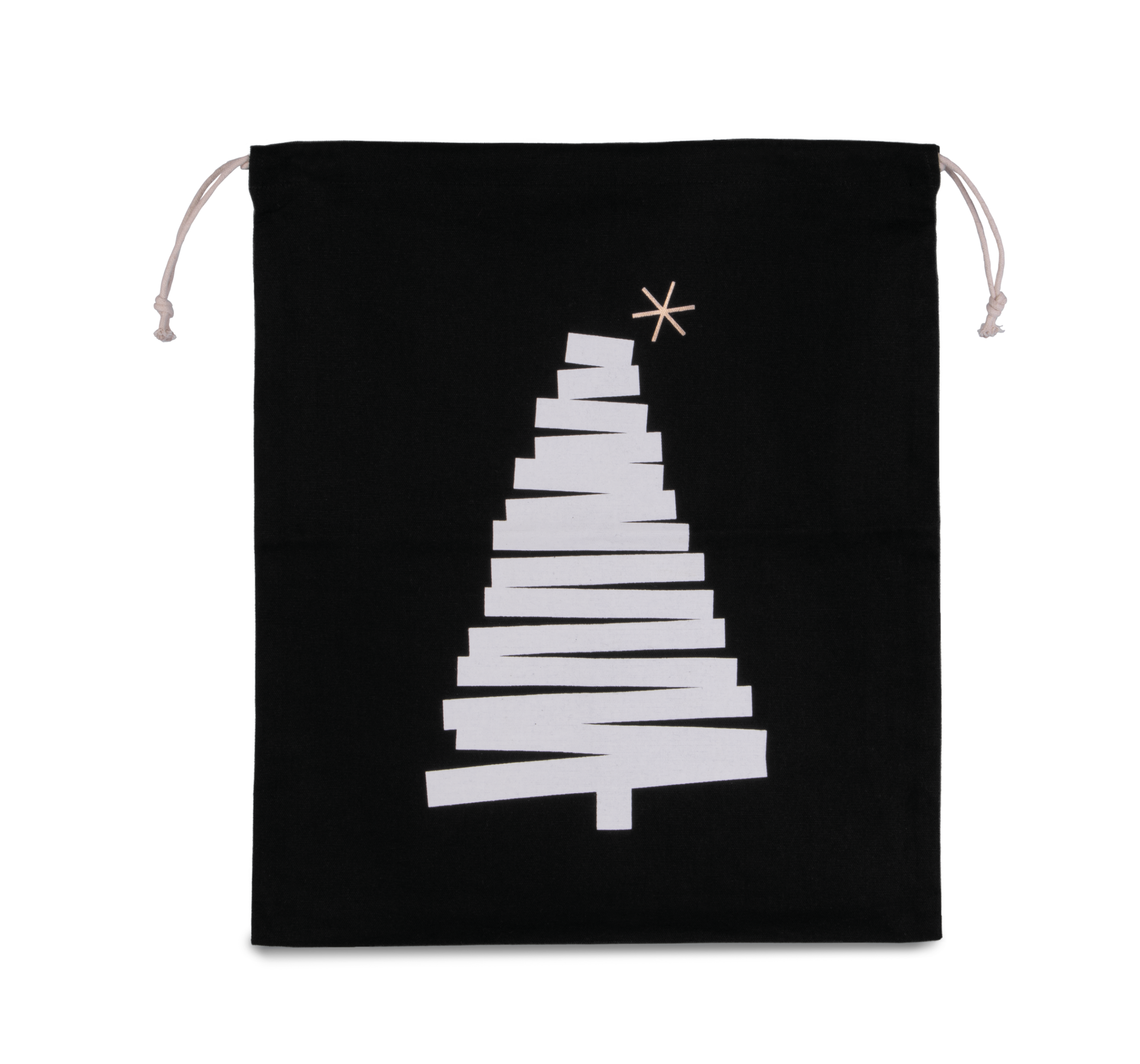 Miniature 3 pour Sac coton à cordon motif sapin