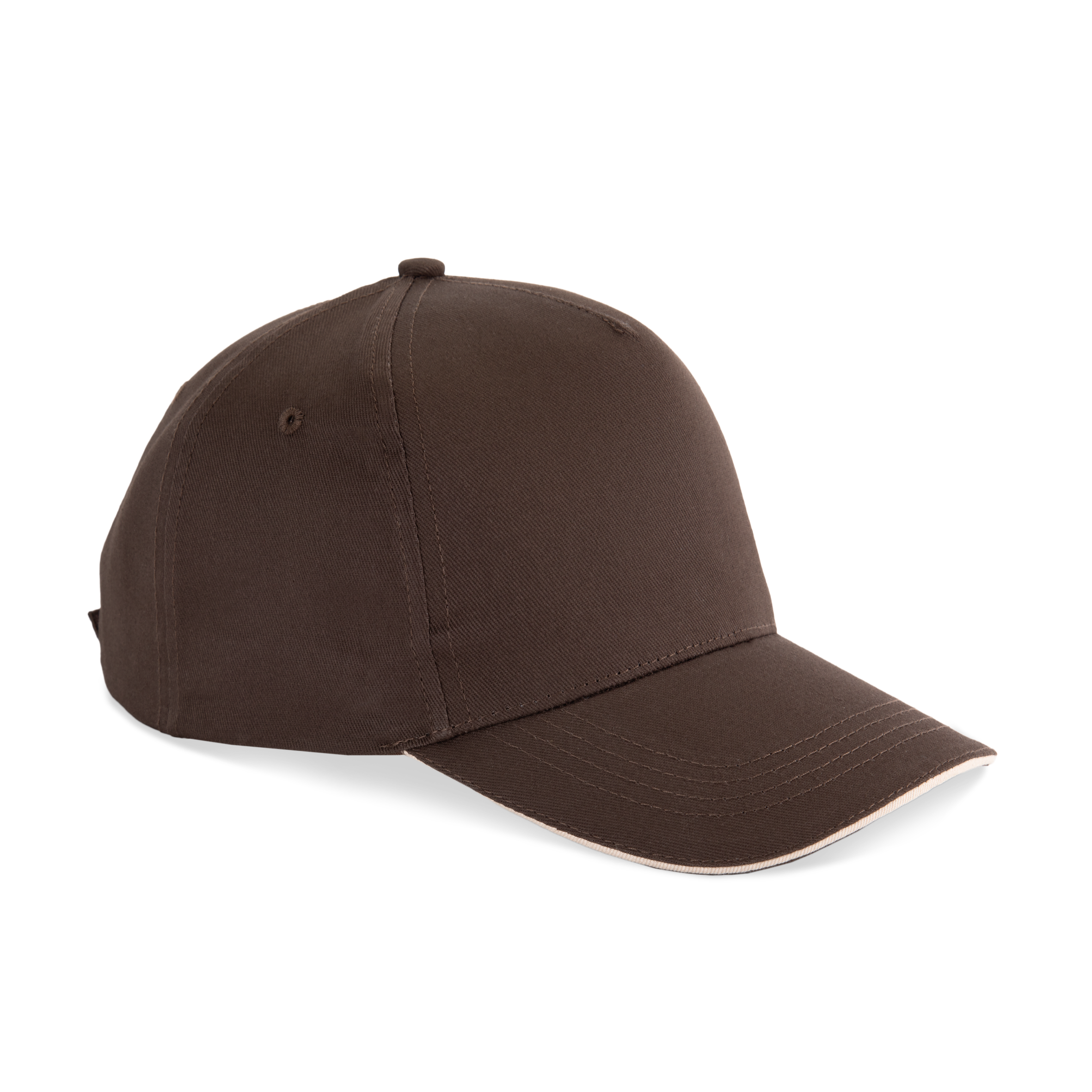 Miniature 24 pour Casquette sandwich contrasté - 5 panneaux