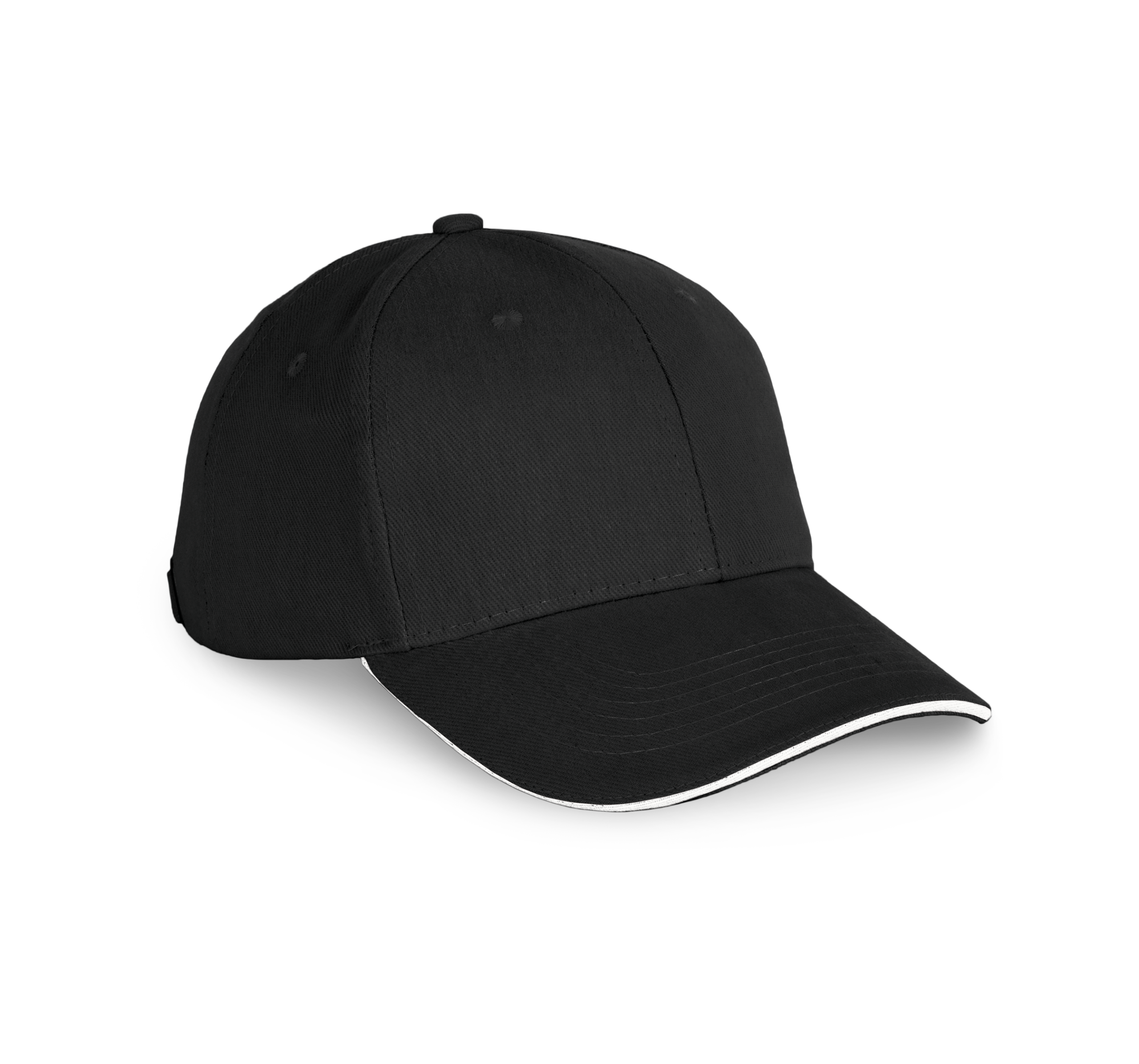 Miniature 10 pour Casquette en coton biologique à sandwich contrasté - 6 panneaux