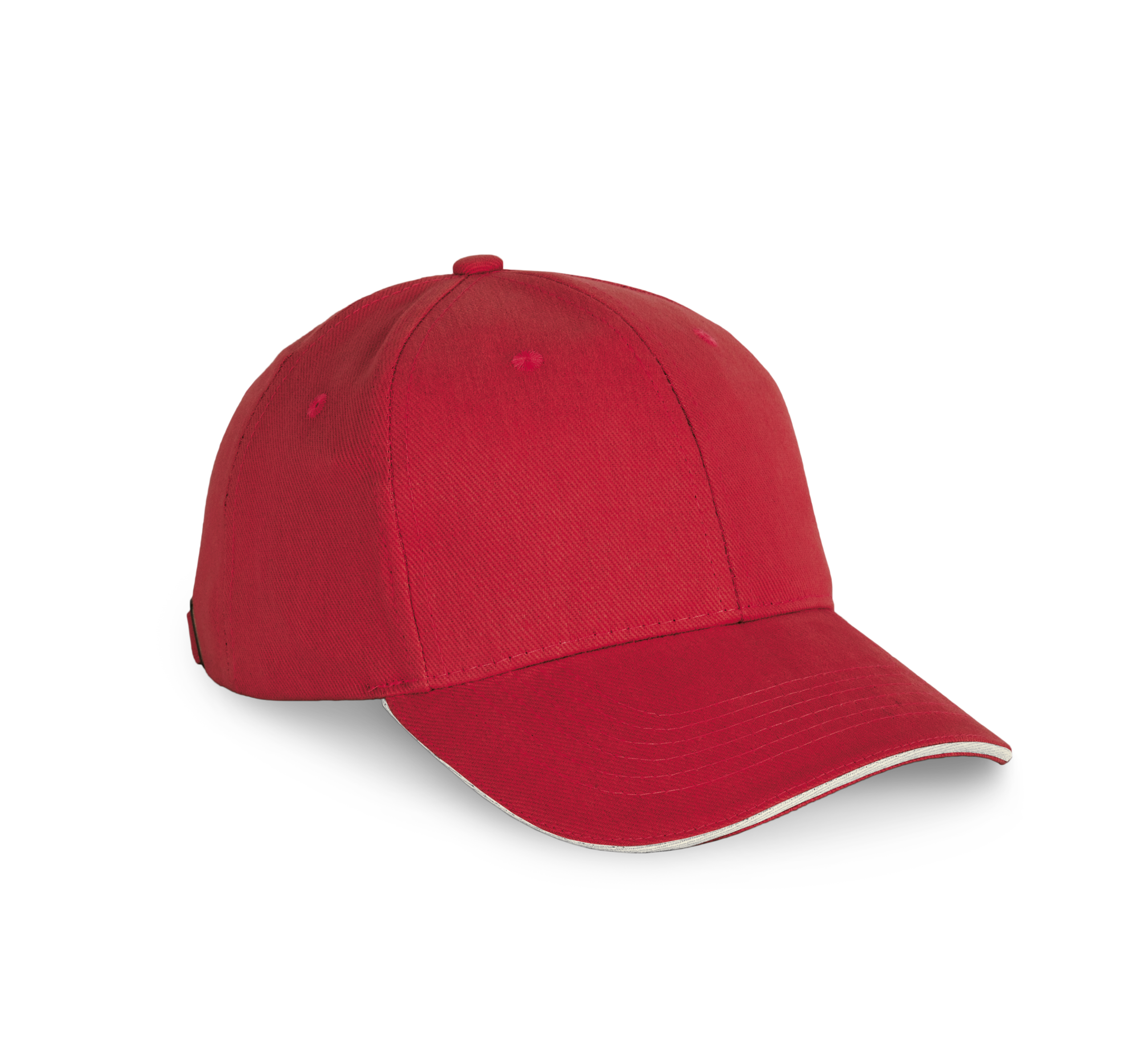 Miniature 12 pour Casquette en coton biologique à sandwich contrasté - 6 panneaux