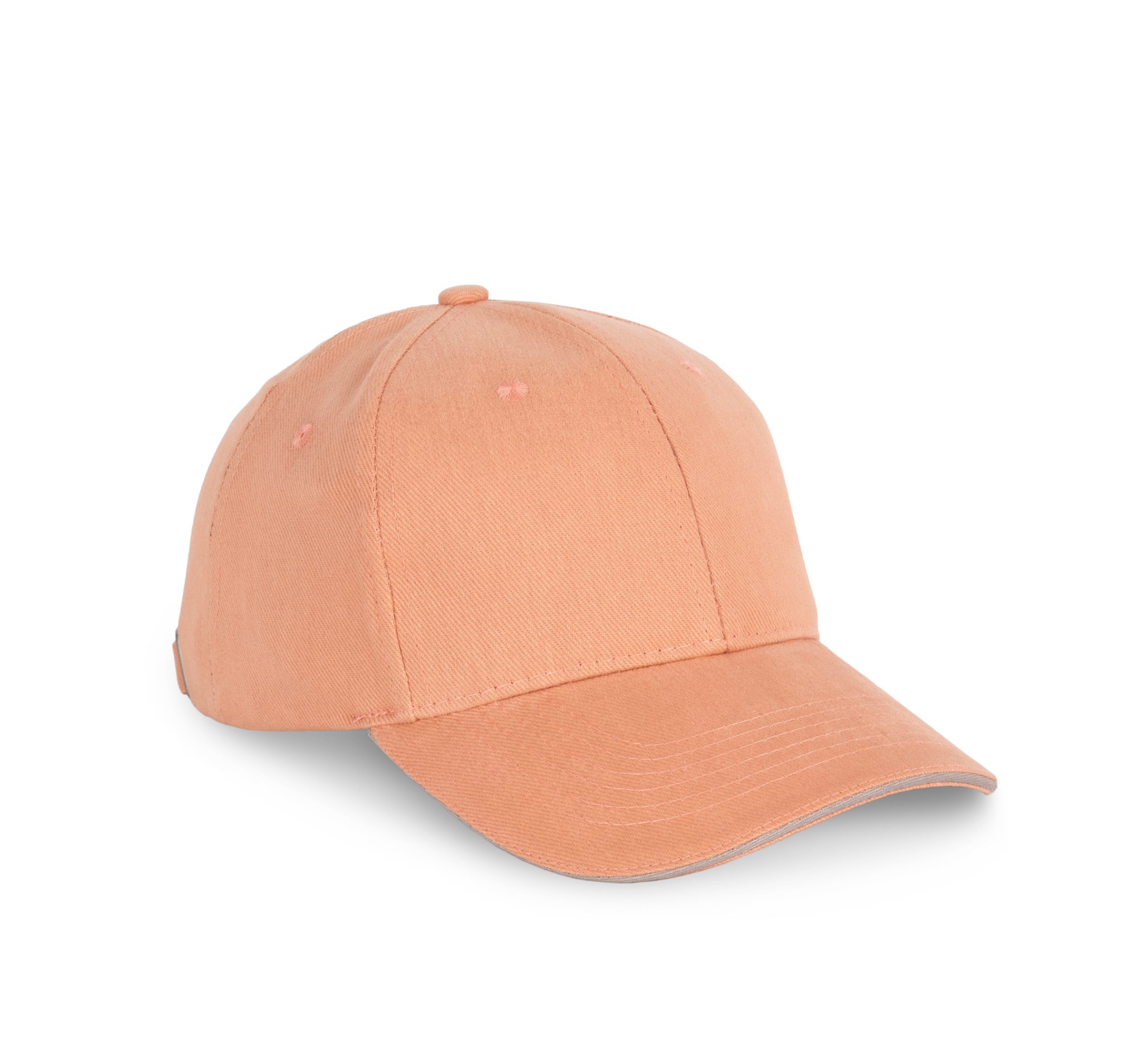 Miniature 16 pour Casquette en coton biologique à sandwich contrasté - 6 panneaux