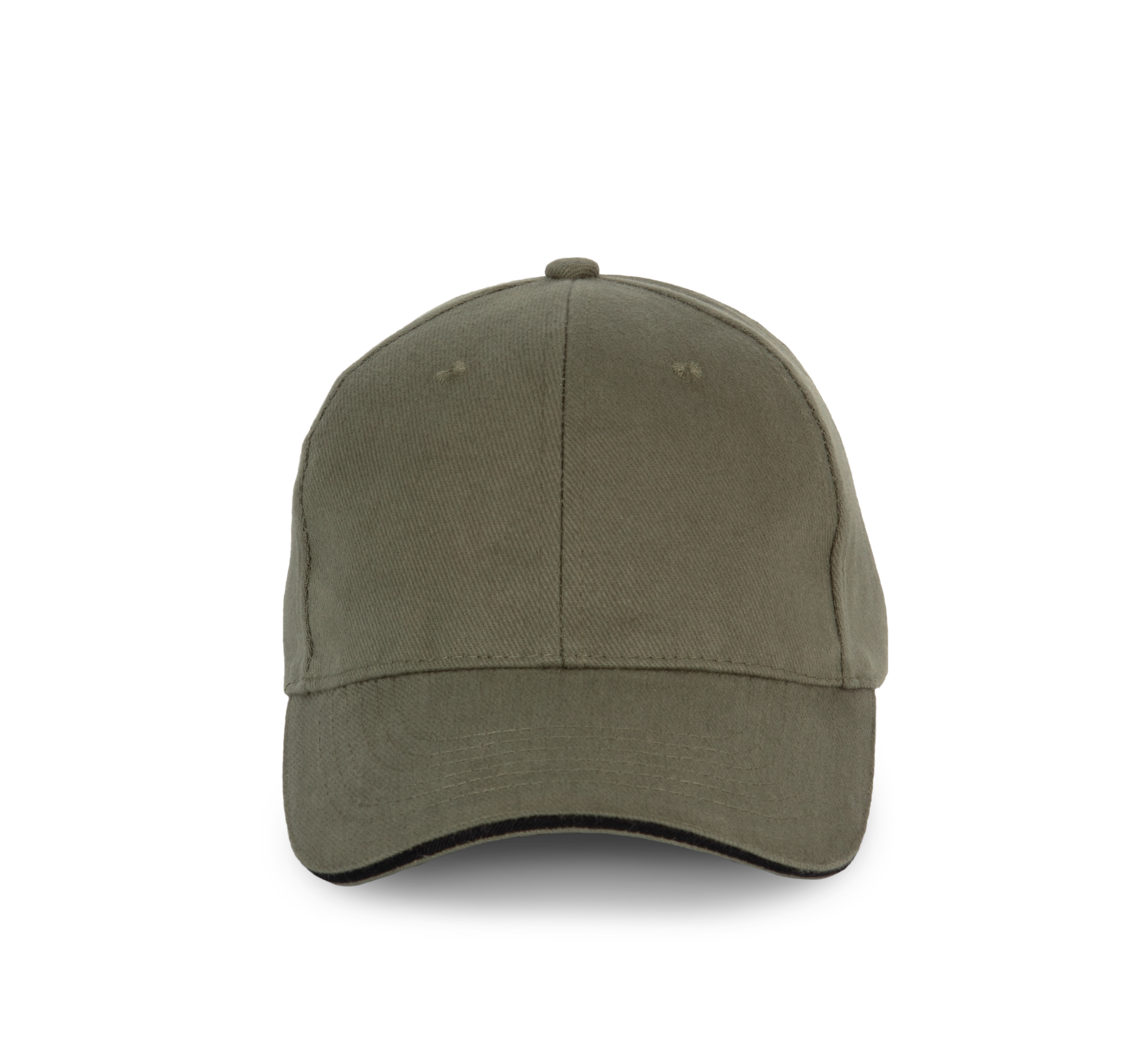 Miniature 15 pour Casquette en coton biologique à sandwich contrasté - 6 panneaux