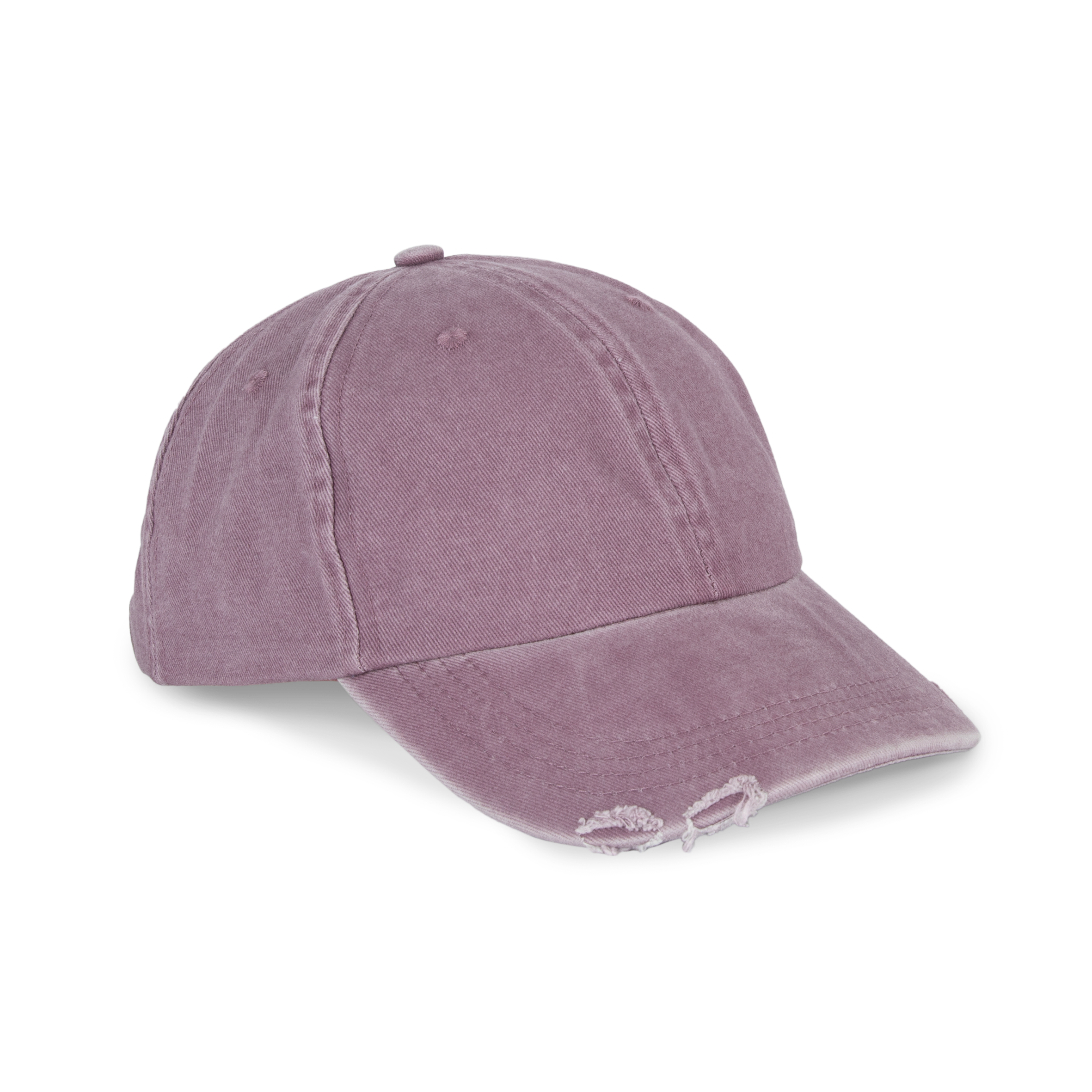 Miniature 4 pour Casquette vintage effet déchiré - 6 panneaux