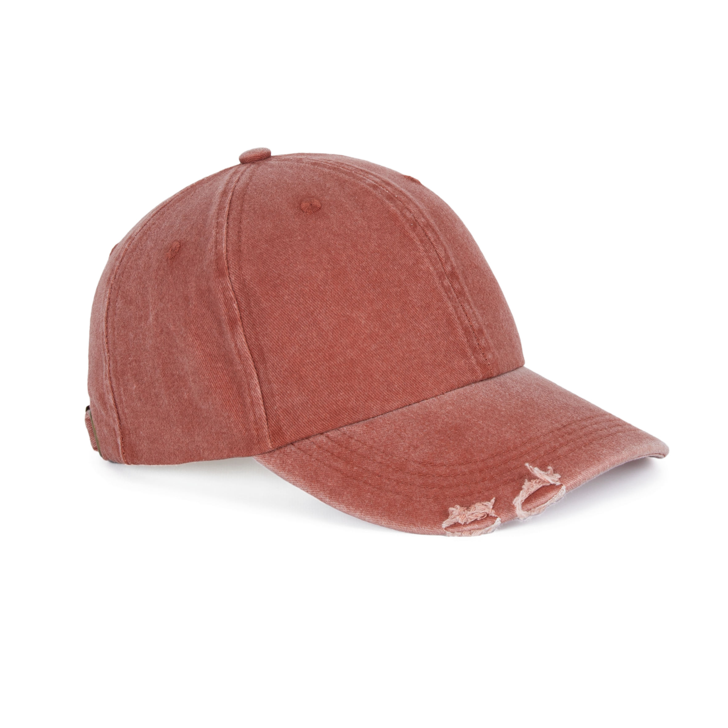 Miniature 7 pour Casquette vintage effet déchiré - 6 panneaux