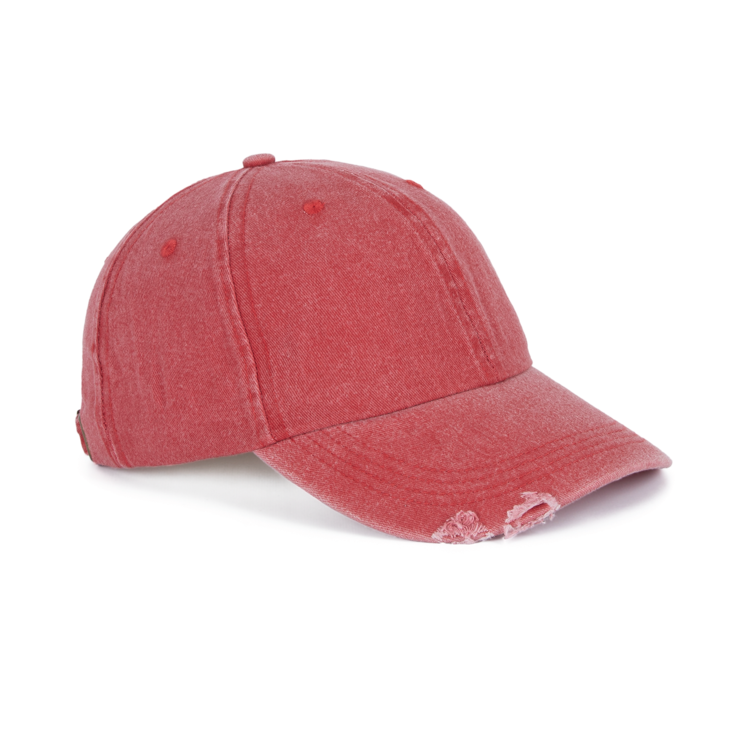 Miniature 8 pour Casquette vintage effet déchiré - 6 panneaux