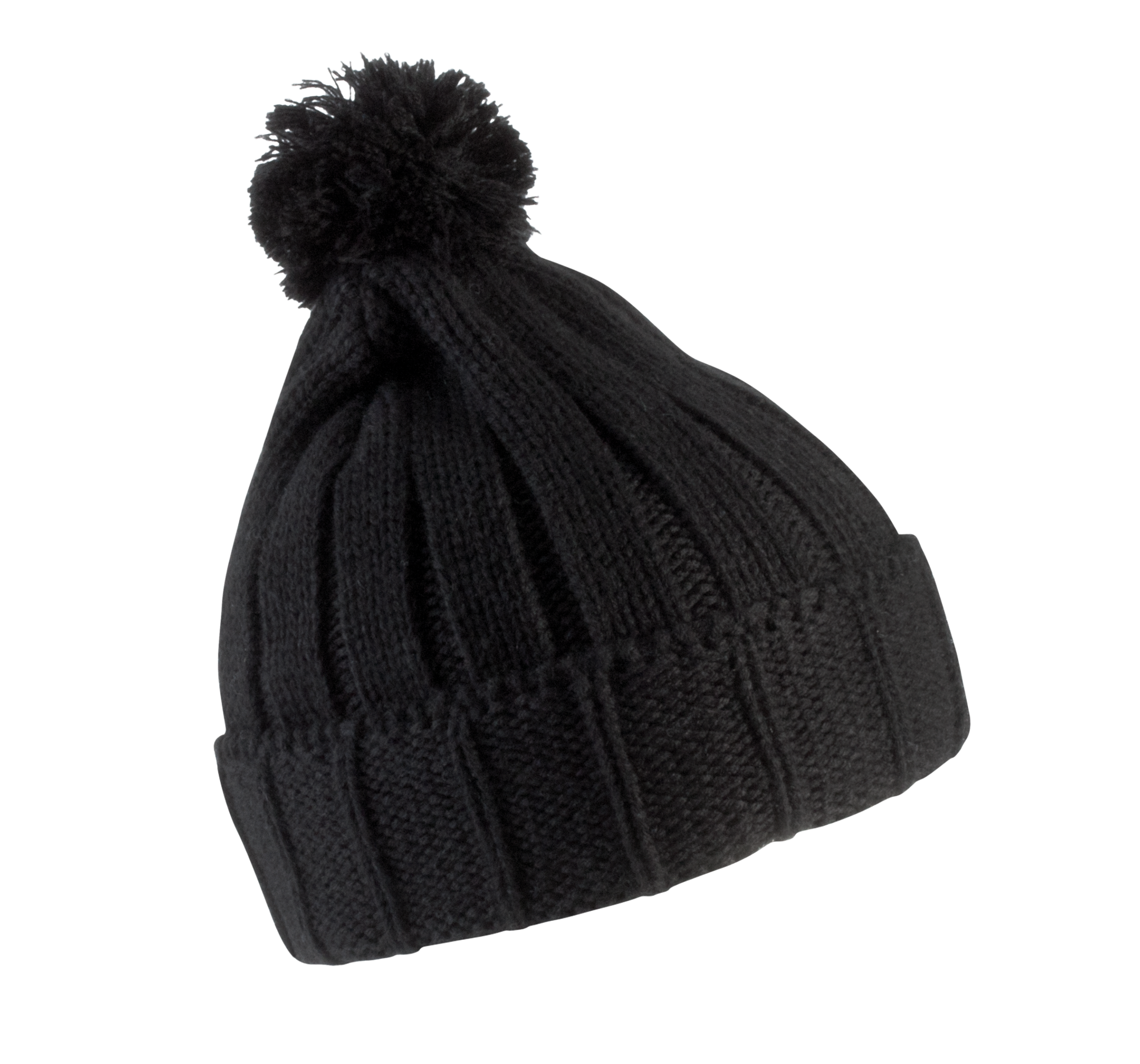 Miniature 5 pour Bonnet à pompon avec revers
