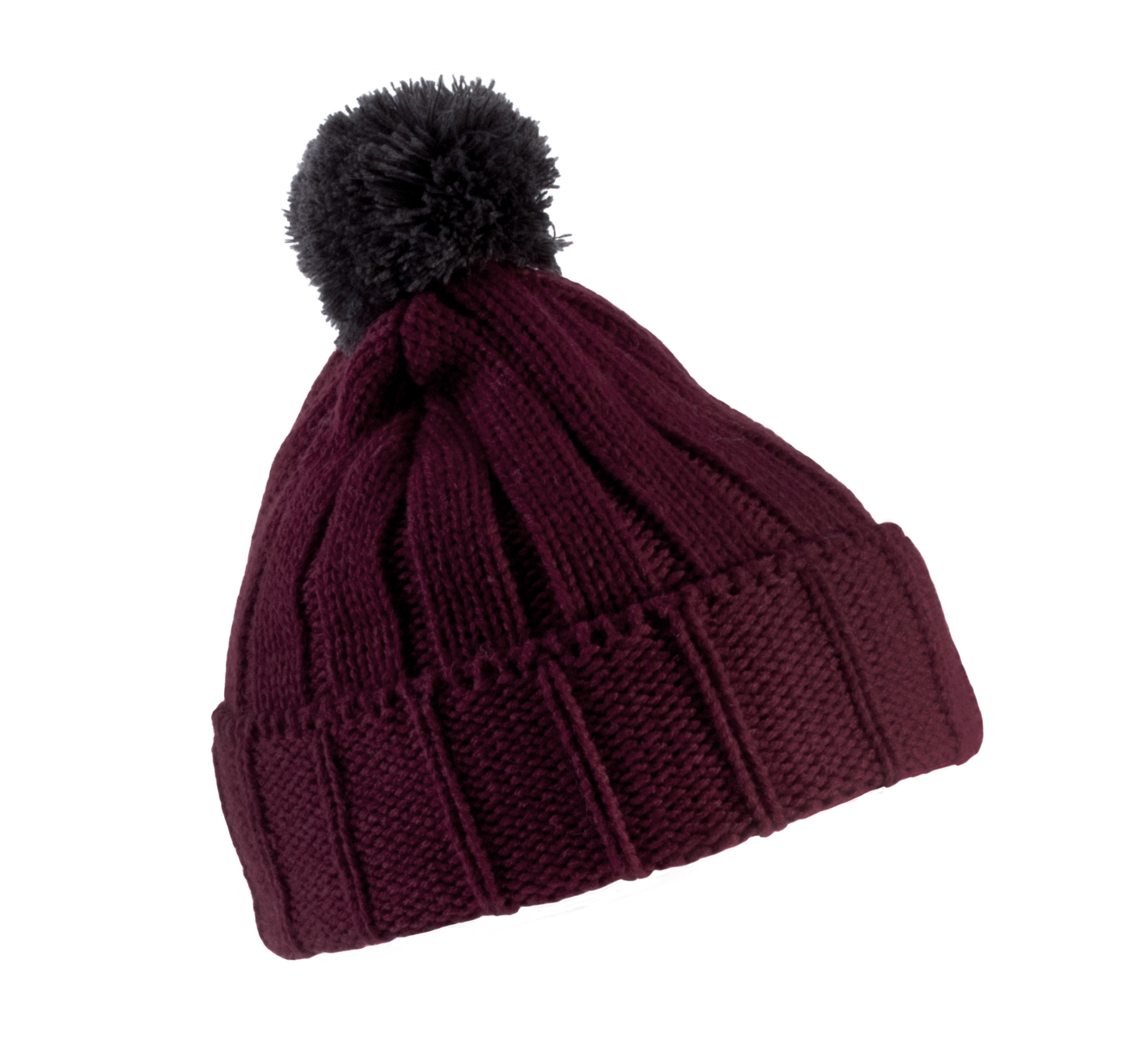 Miniature 6 pour Bonnet à pompon avec revers