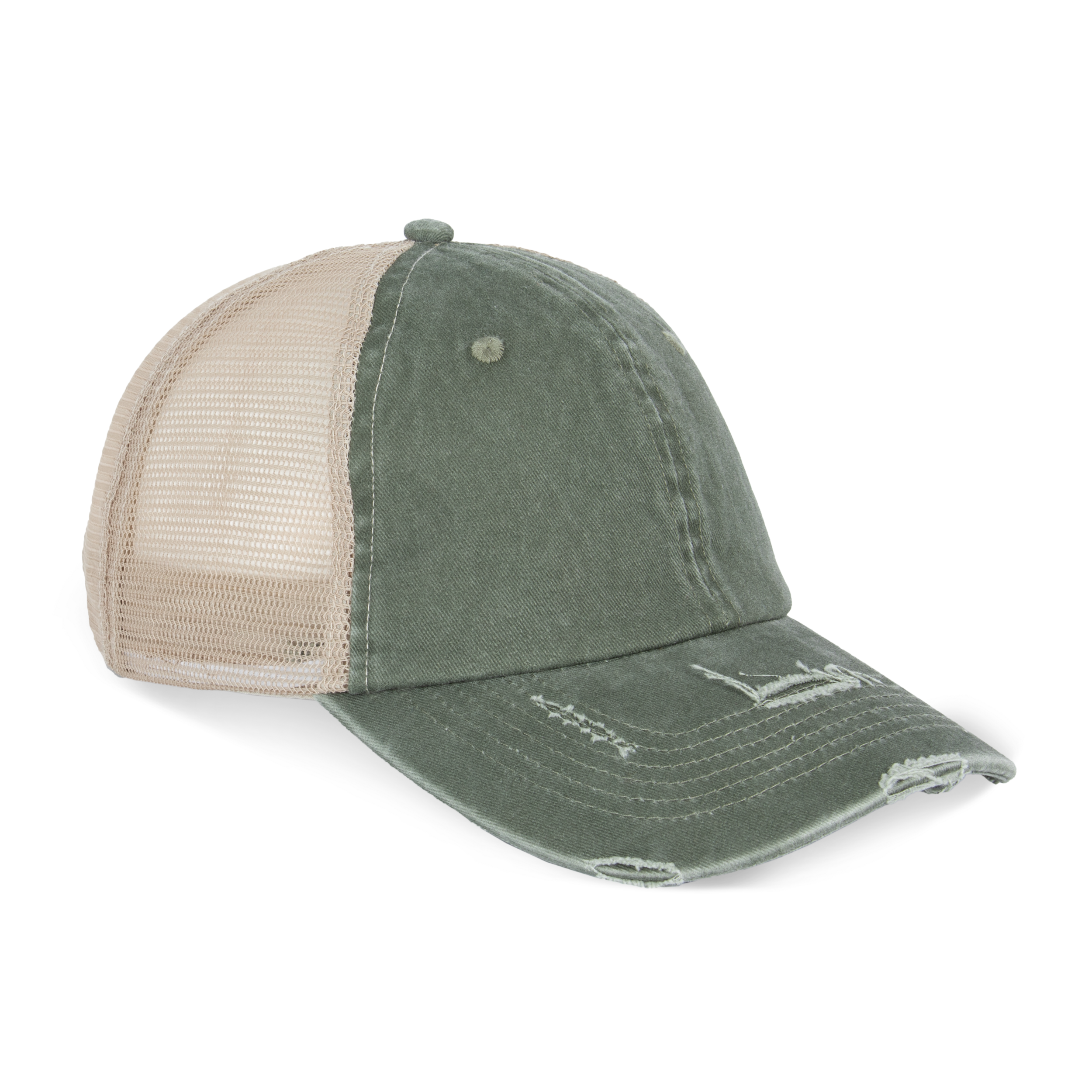 Miniature 5 pour Casquette trucker écoresponsable  effet déchiré unisexe