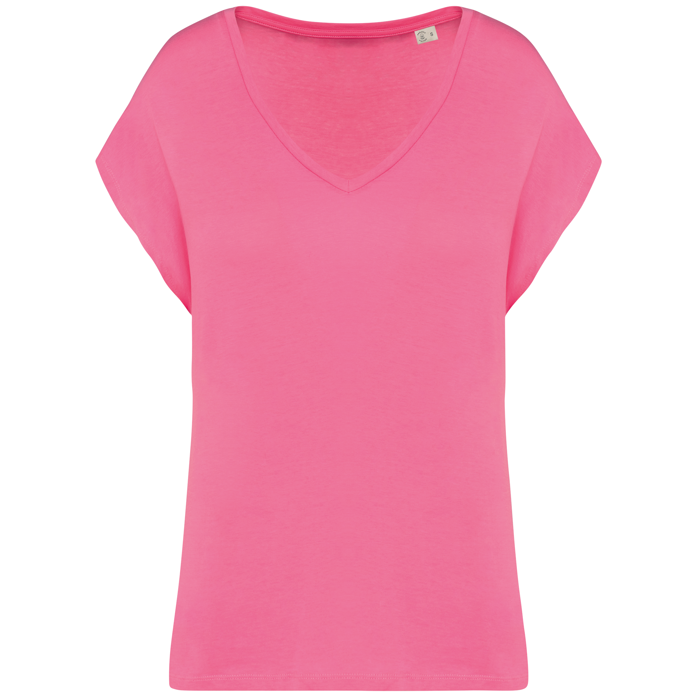 Miniature 9 pour T-shirt écoresponsable loose à col V femme