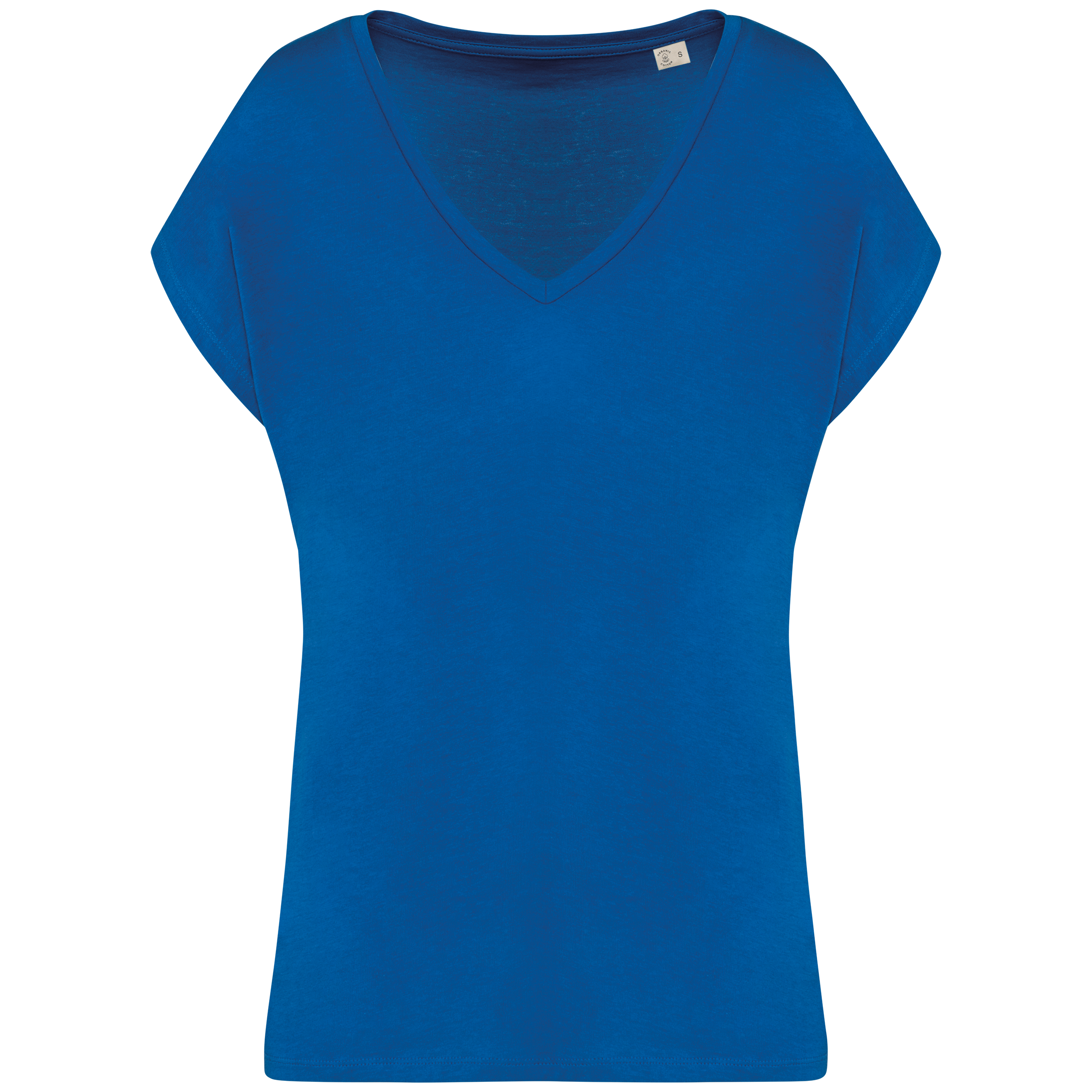 Miniature 11 pour T-shirt écoresponsable loose à col V femme