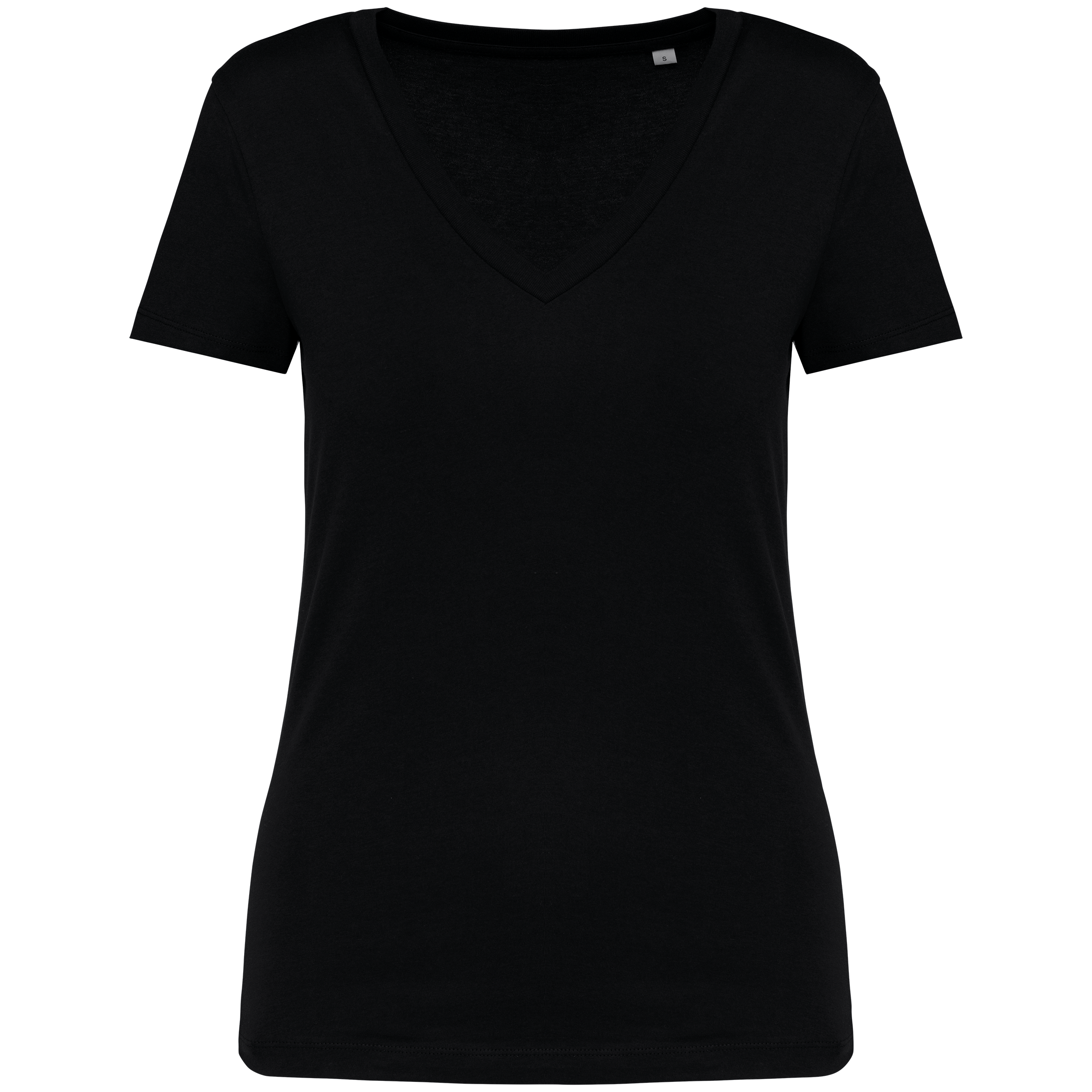Miniature 6 pour T-shirt écoresponsable col V femme