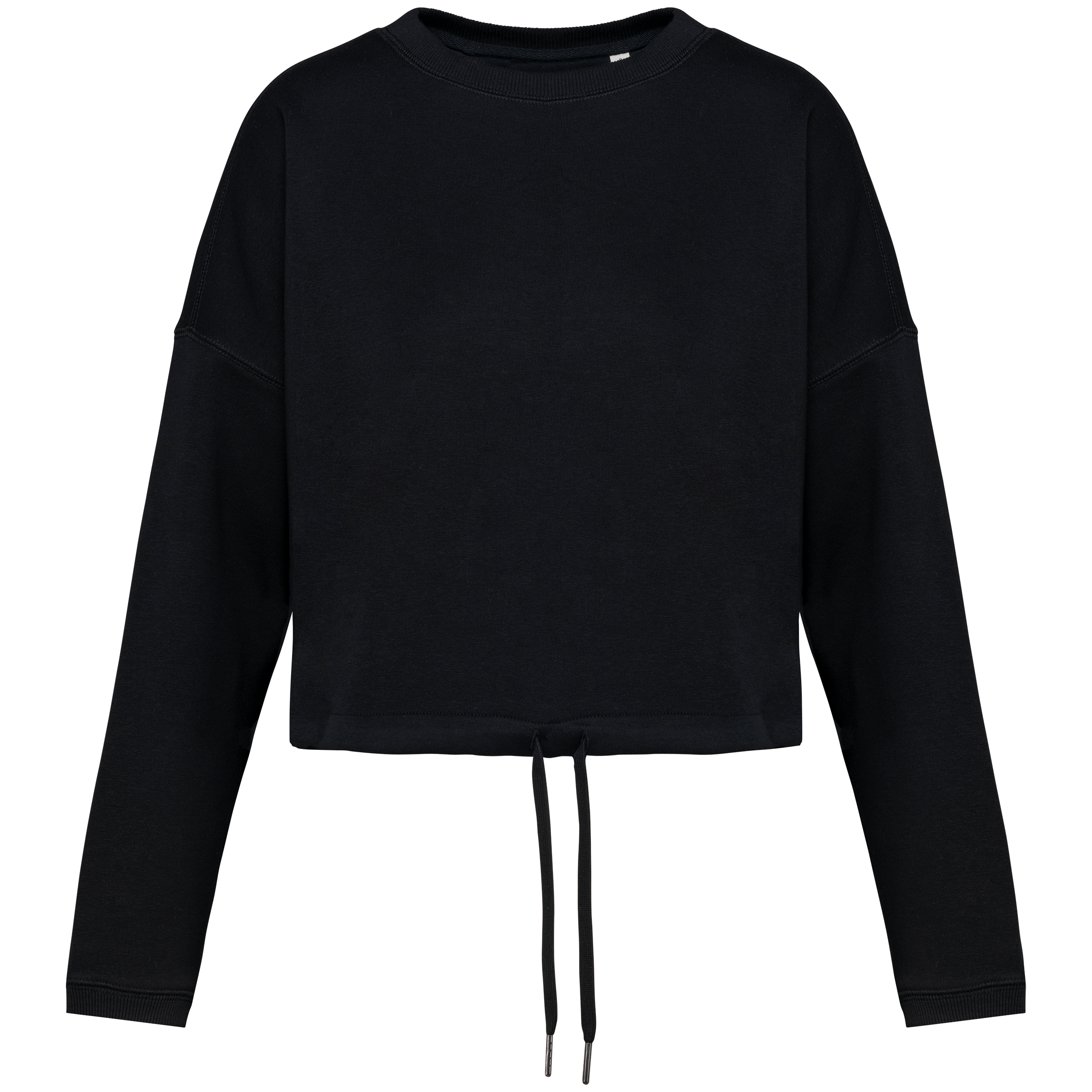 Miniature 11 pour Sweat-shirt écoresponsable à col rond oversize crop femme