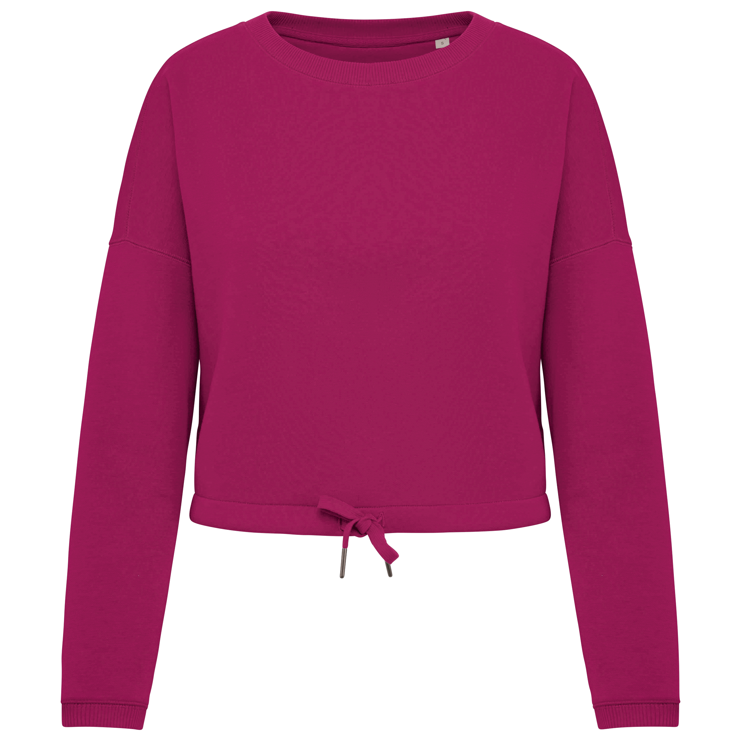Miniature 13 pour Sweat-shirt écoresponsable à col rond oversize crop femme