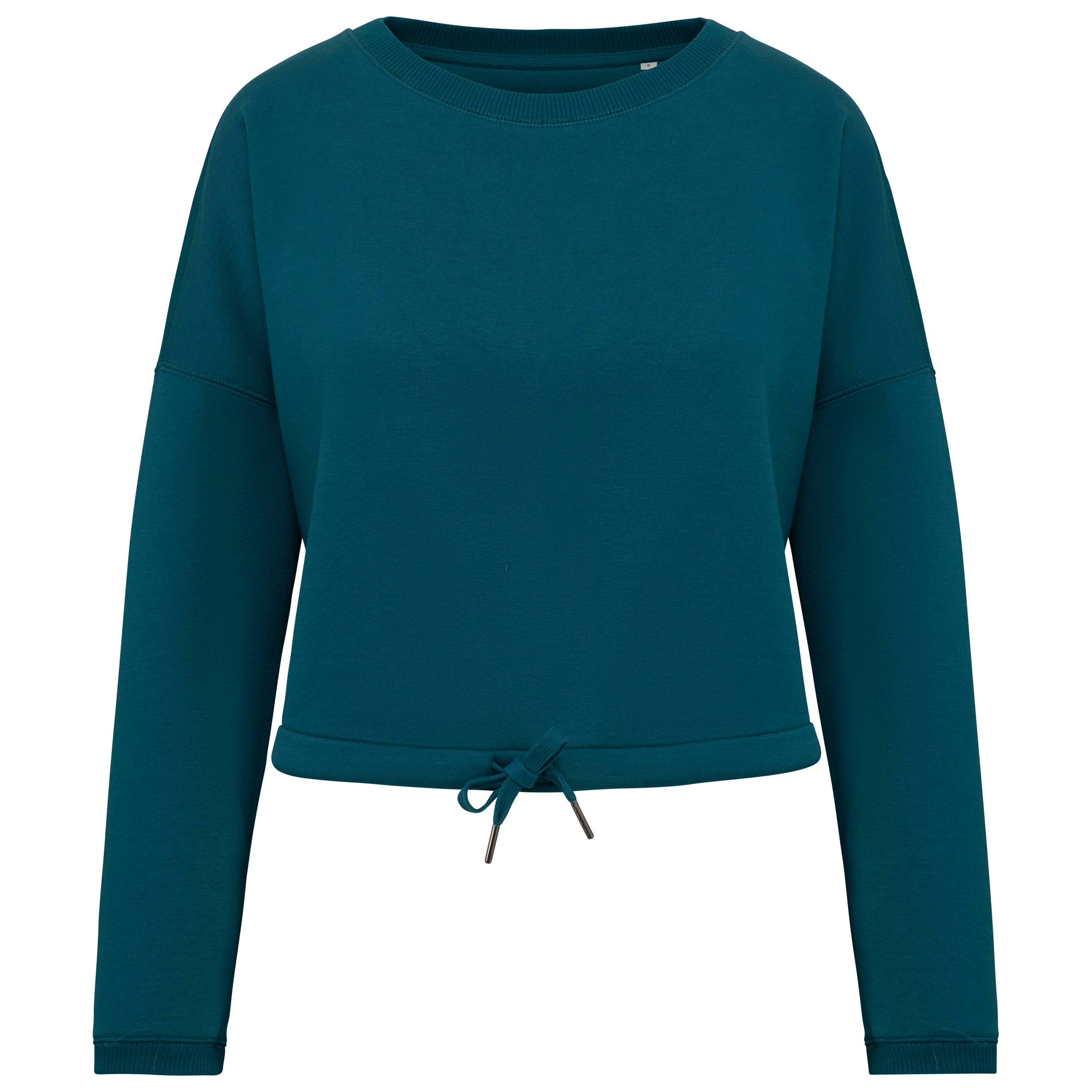 Miniature 14 pour Sweat-shirt écoresponsable à col rond oversize crop femme