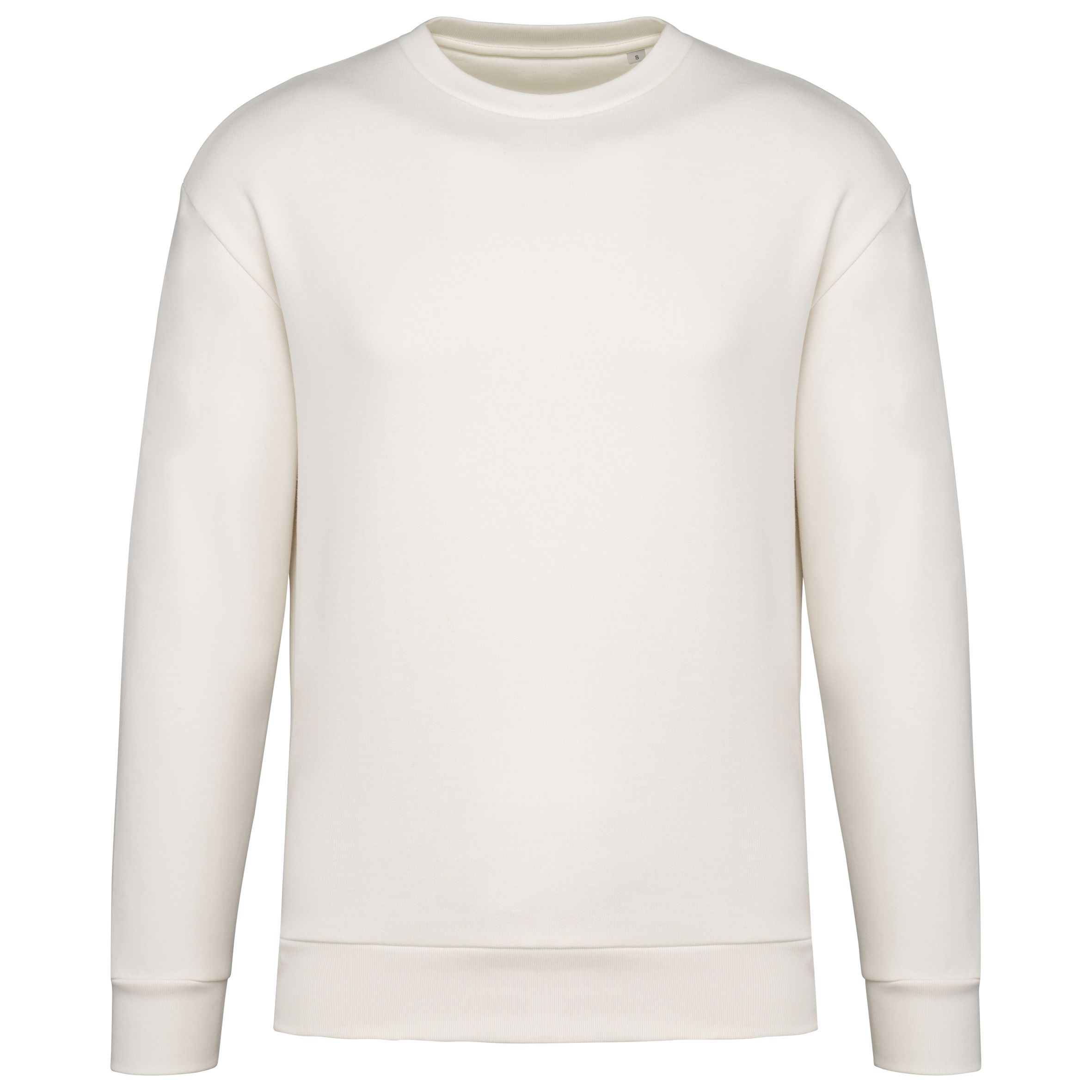 Miniature 11 pour Sweat-shirt écoresponsable à col rond à épaules tombantes molleton gratté unisexe