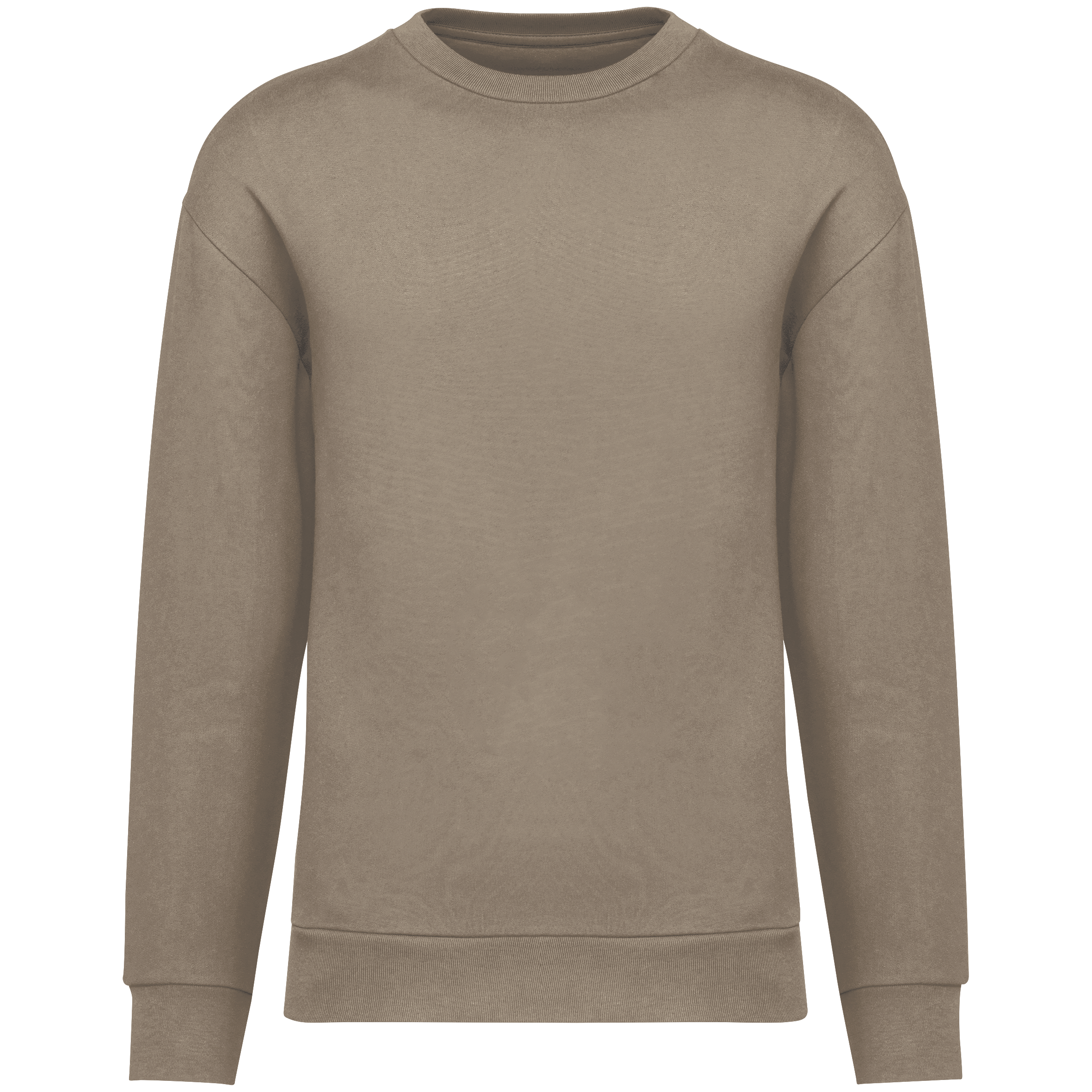 Miniature 14 pour Sweat-shirt écoresponsable à col rond à épaules tombantes molleton gratté unisexe