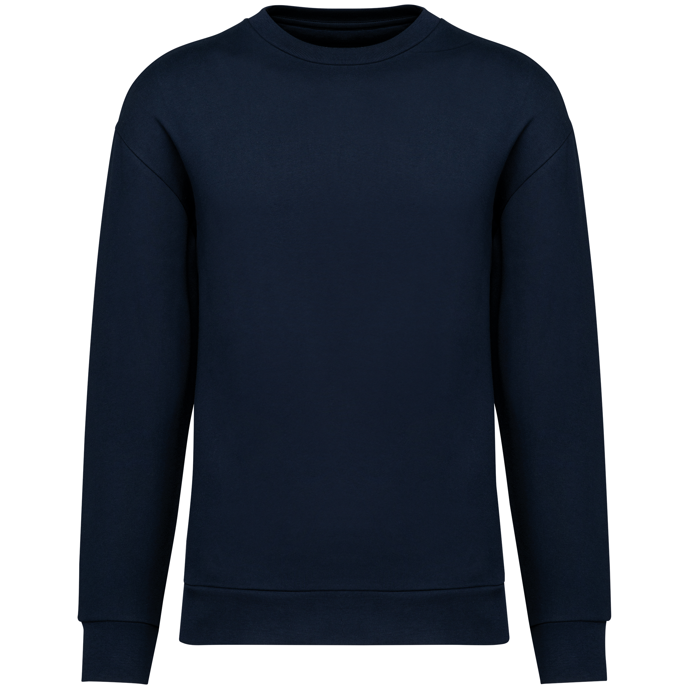 Miniature 12 pour Sweat-shirt écoresponsable à col rond à épaules tombantes molleton gratté unisexe