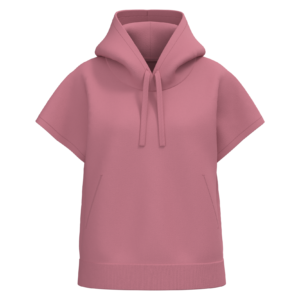 Visuel Sweat-shirt écoresponsable à capuche oversize sans manches French Terry femme