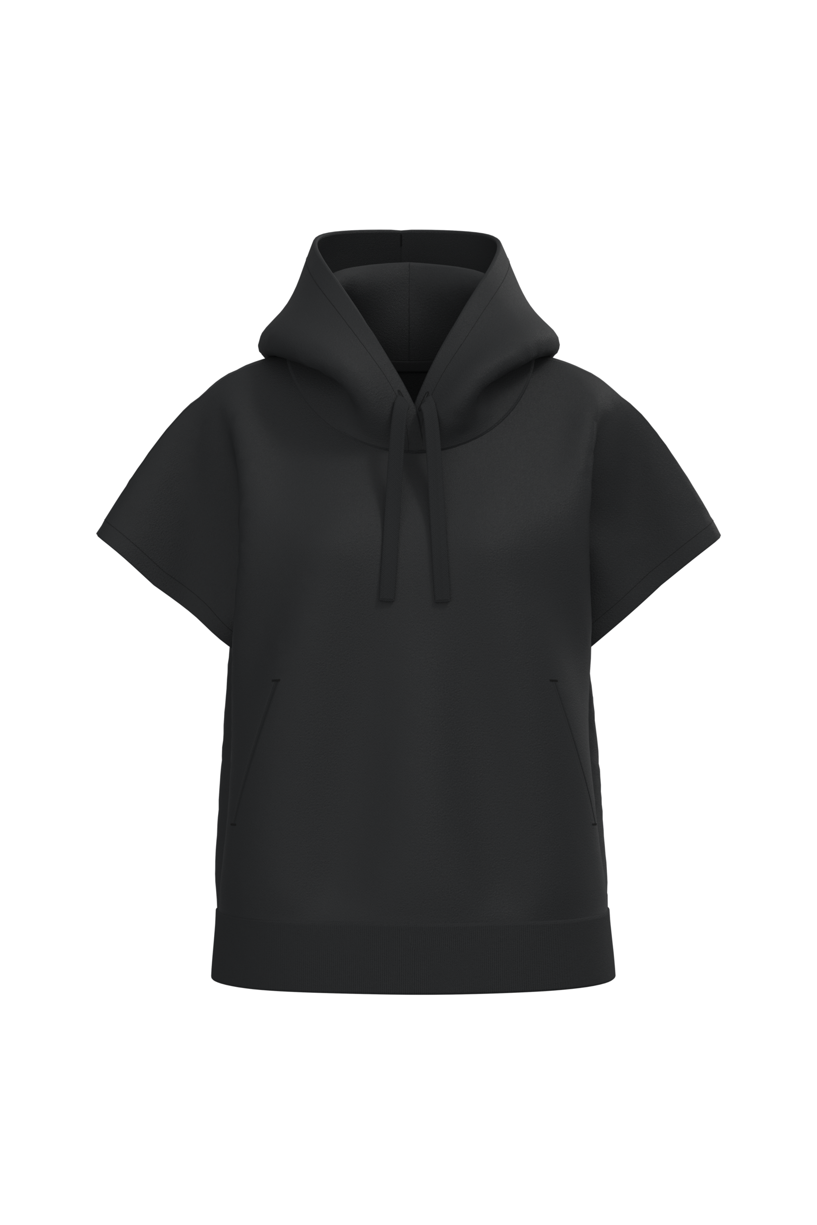 Miniature 2 pour Sweat-shirt écoresponsable à capuche oversize sans manches French Terry femme