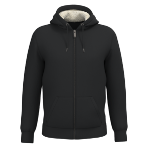 Visuel Sweat-shirt écoresponsable zippé doublé en sherpa unisexe