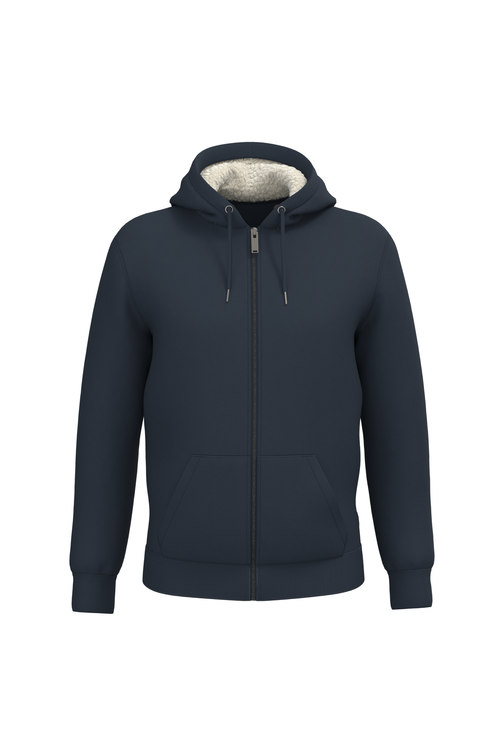 Miniature 4 pour Sweat-shirt écoresponsable zippé doublé en sherpa unisexe