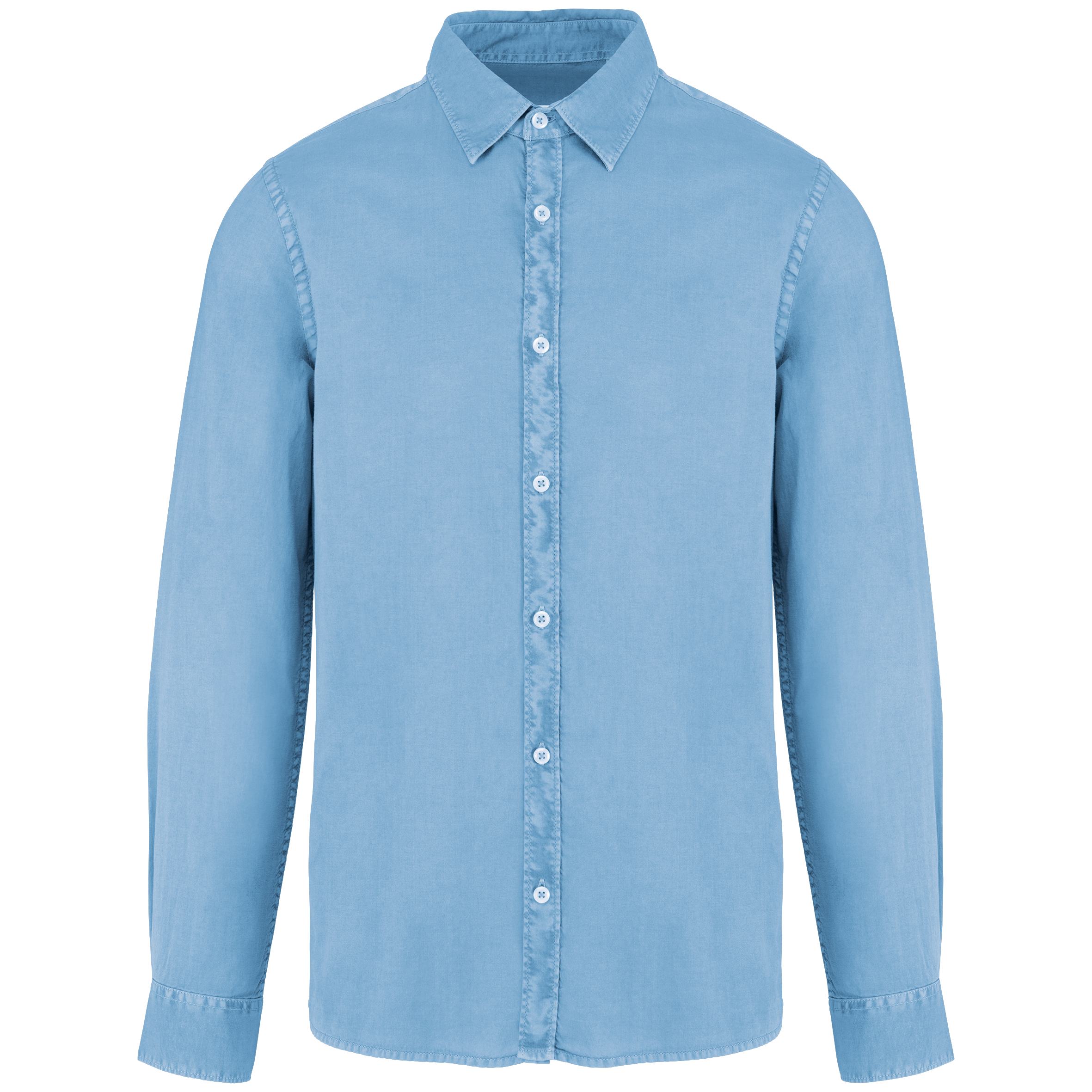 Miniature 8 pour Chemise écoresponsable délavée homme