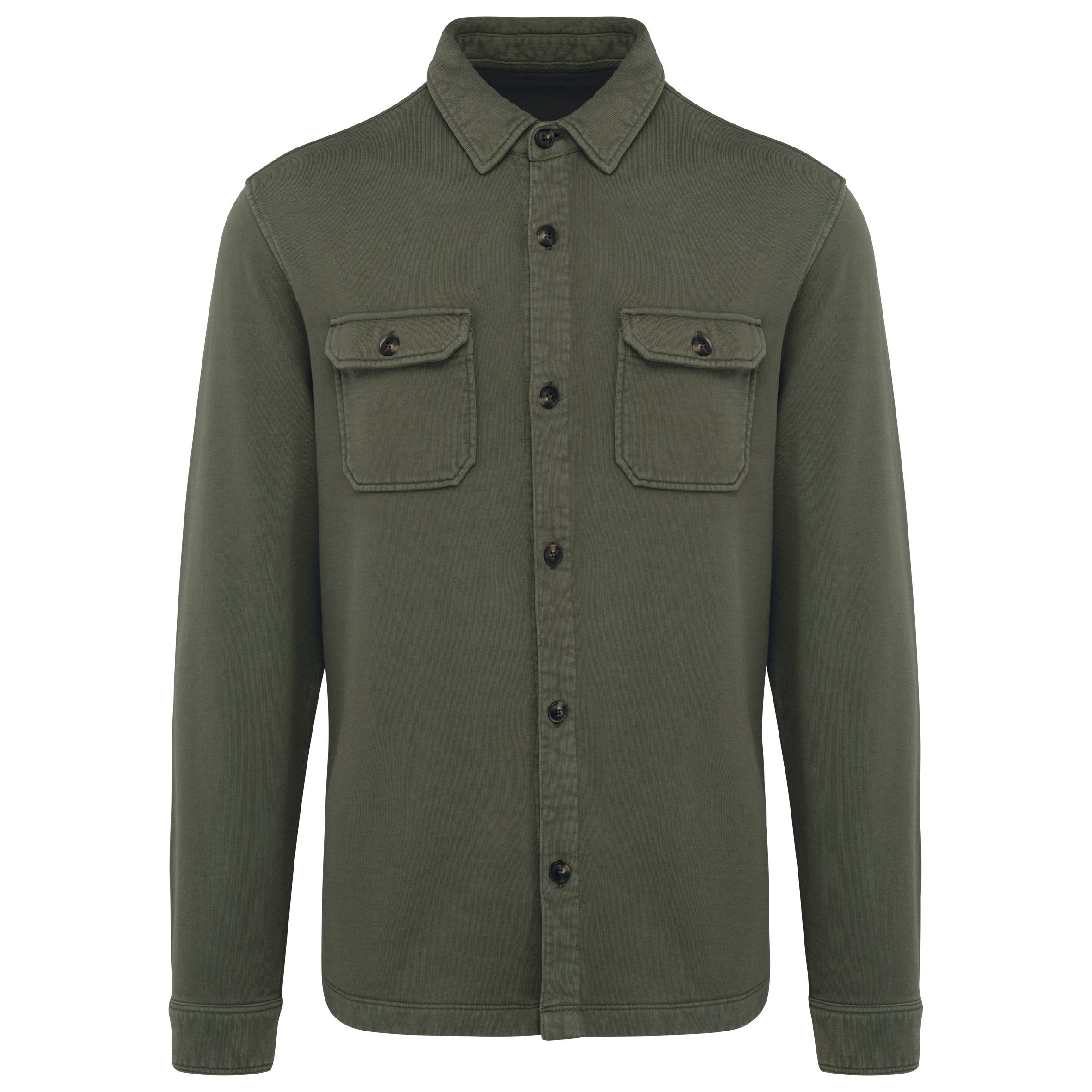Miniature 11 pour Surchemise écoresponsable délavée en molleton gratté homme