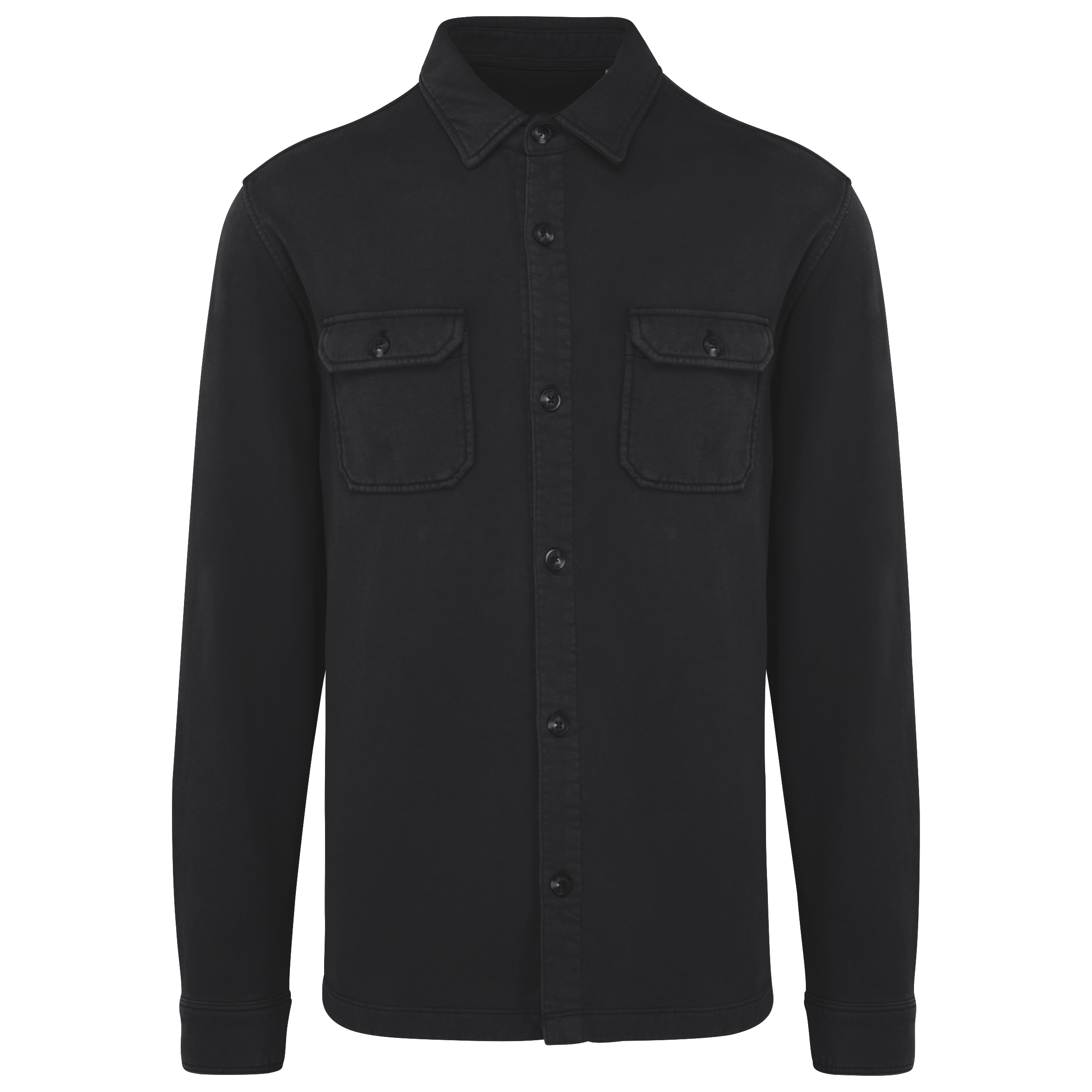Miniature 9 pour Surchemise écoresponsable délavée en molleton gratté homme