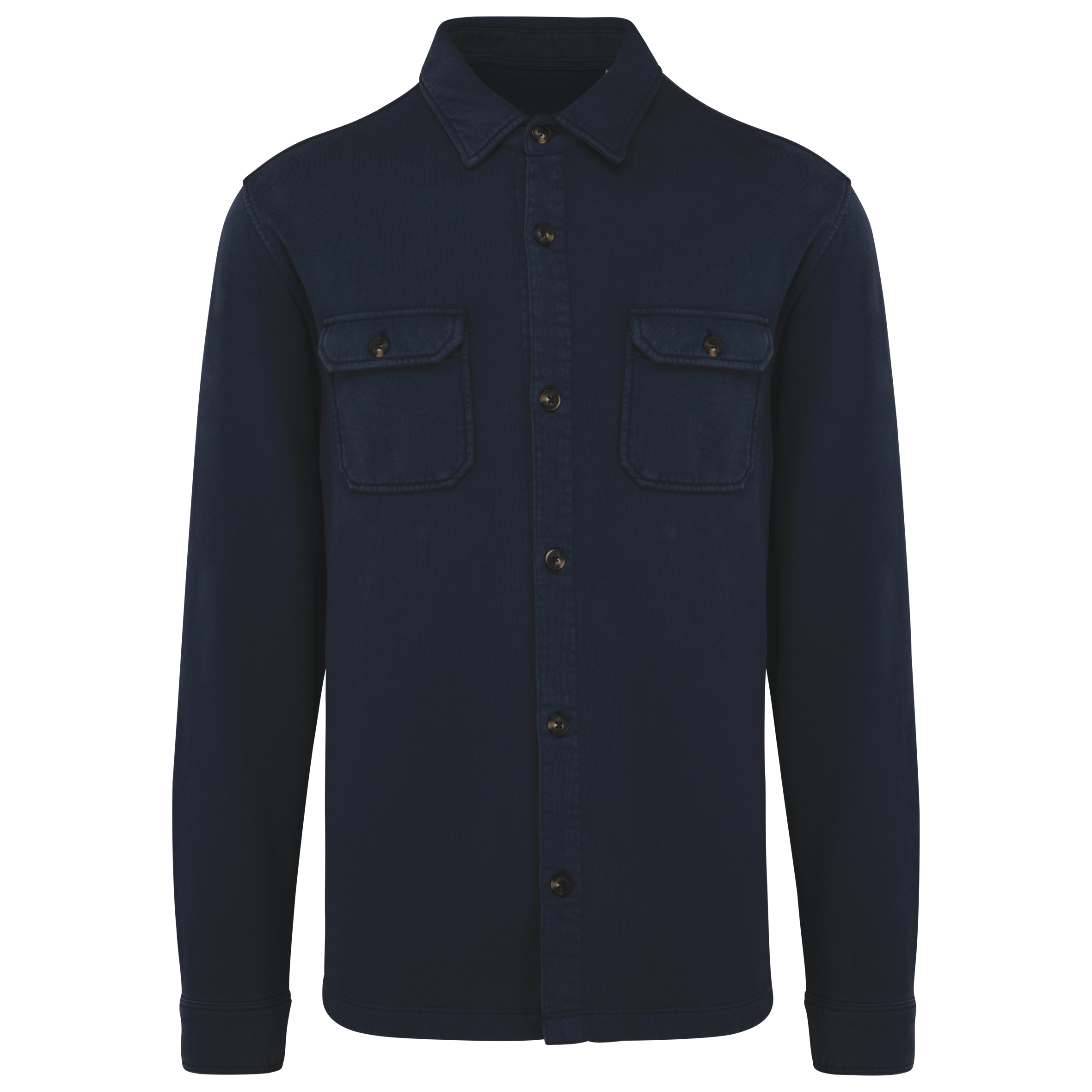 Miniature 10 pour Surchemise écoresponsable délavée en molleton gratté homme
