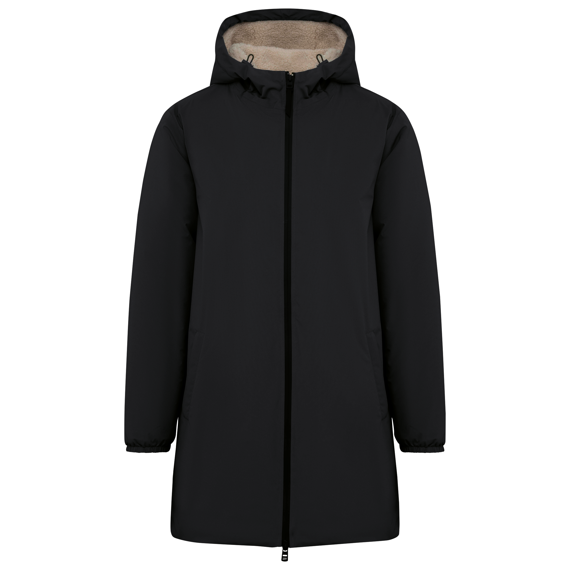 Miniature 1 pour Veste écoresponsable imperméable doublée en sherpa unisexe