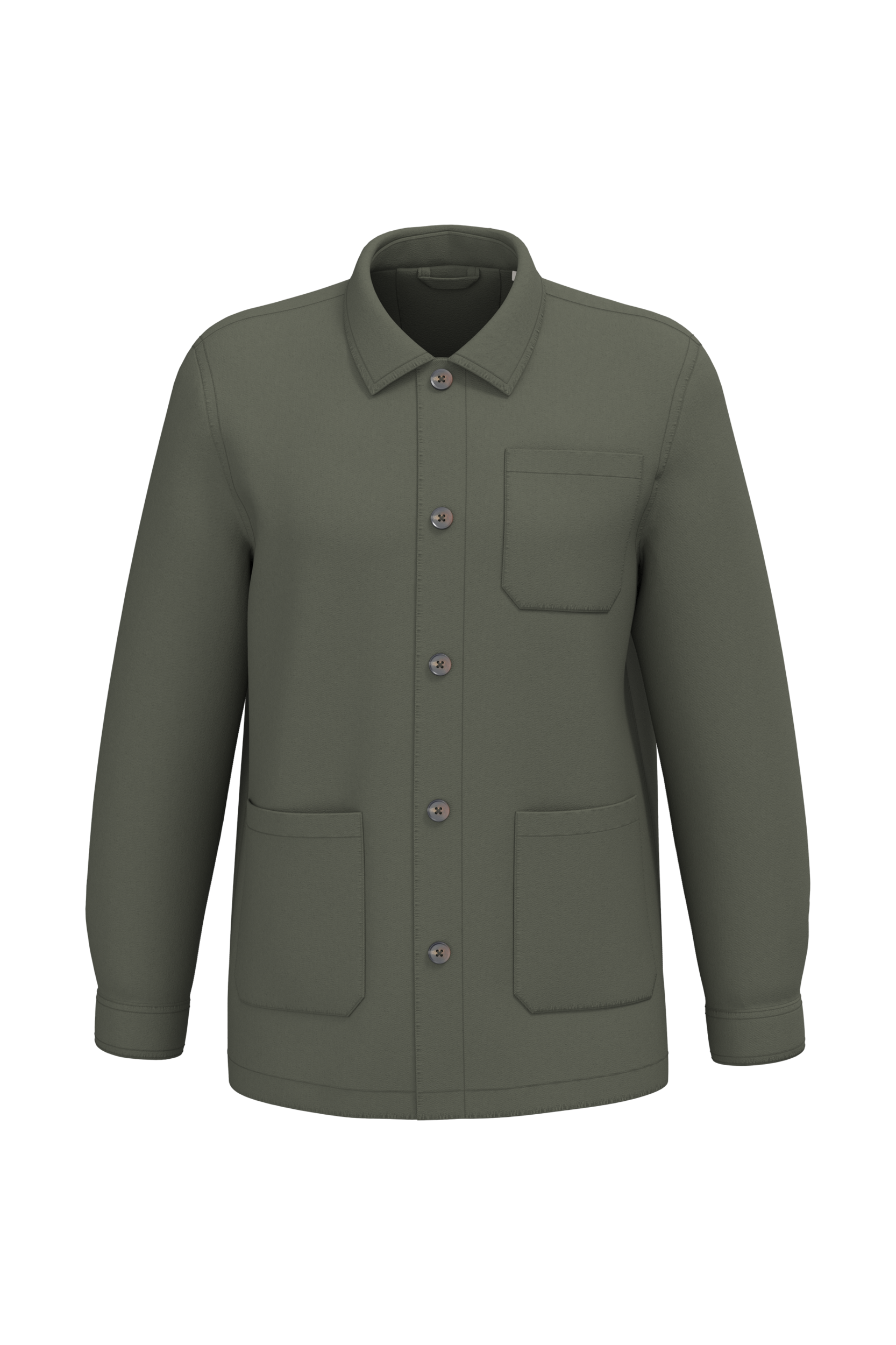 Miniature 4 pour Veste worker écoresponsable délavée unisexe