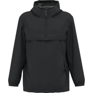 Visuel Veste coupe-vent imperméable écoresponsable quart zip unisexe