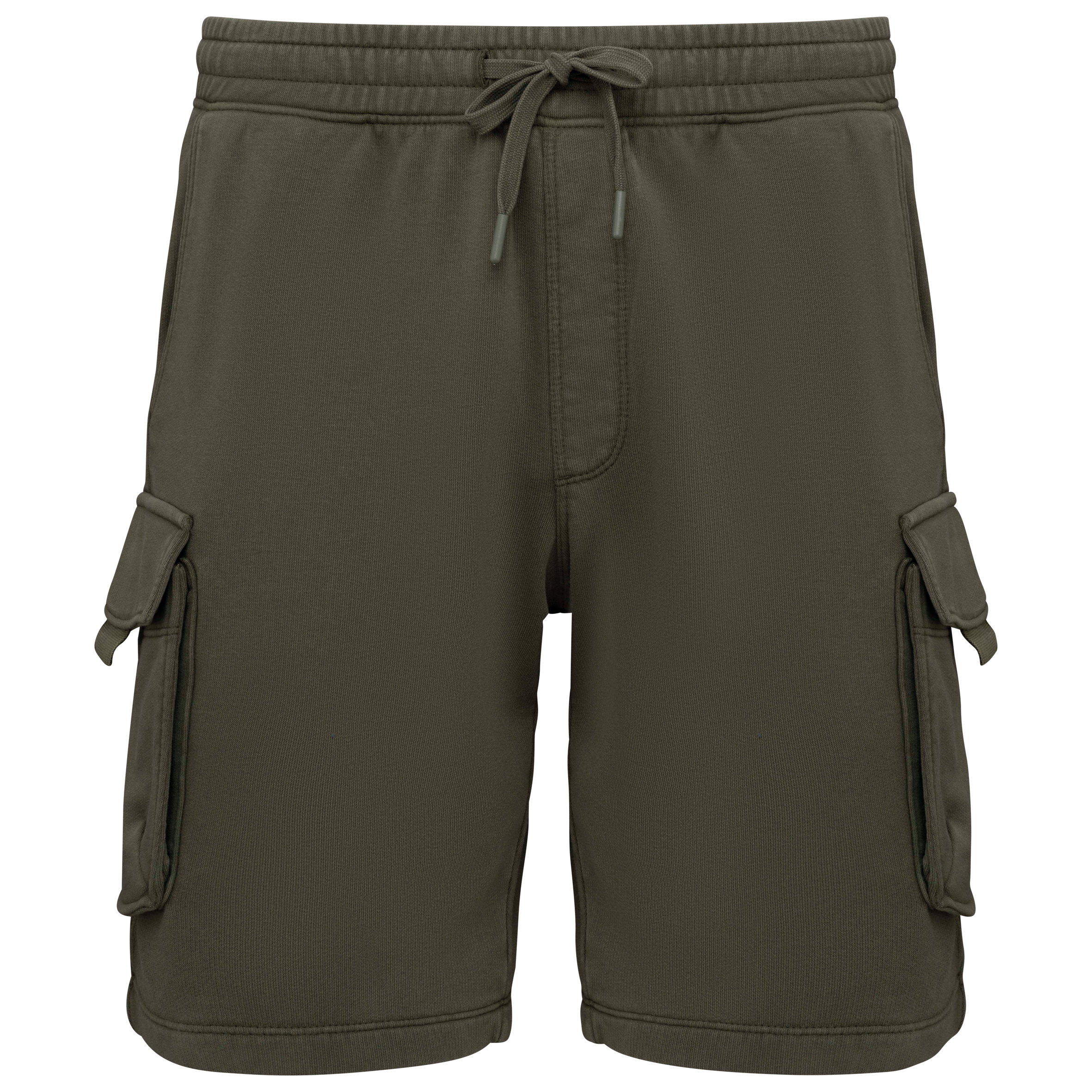 Miniature 3 pour Short cargo écoresponsable délavé French Terry homme