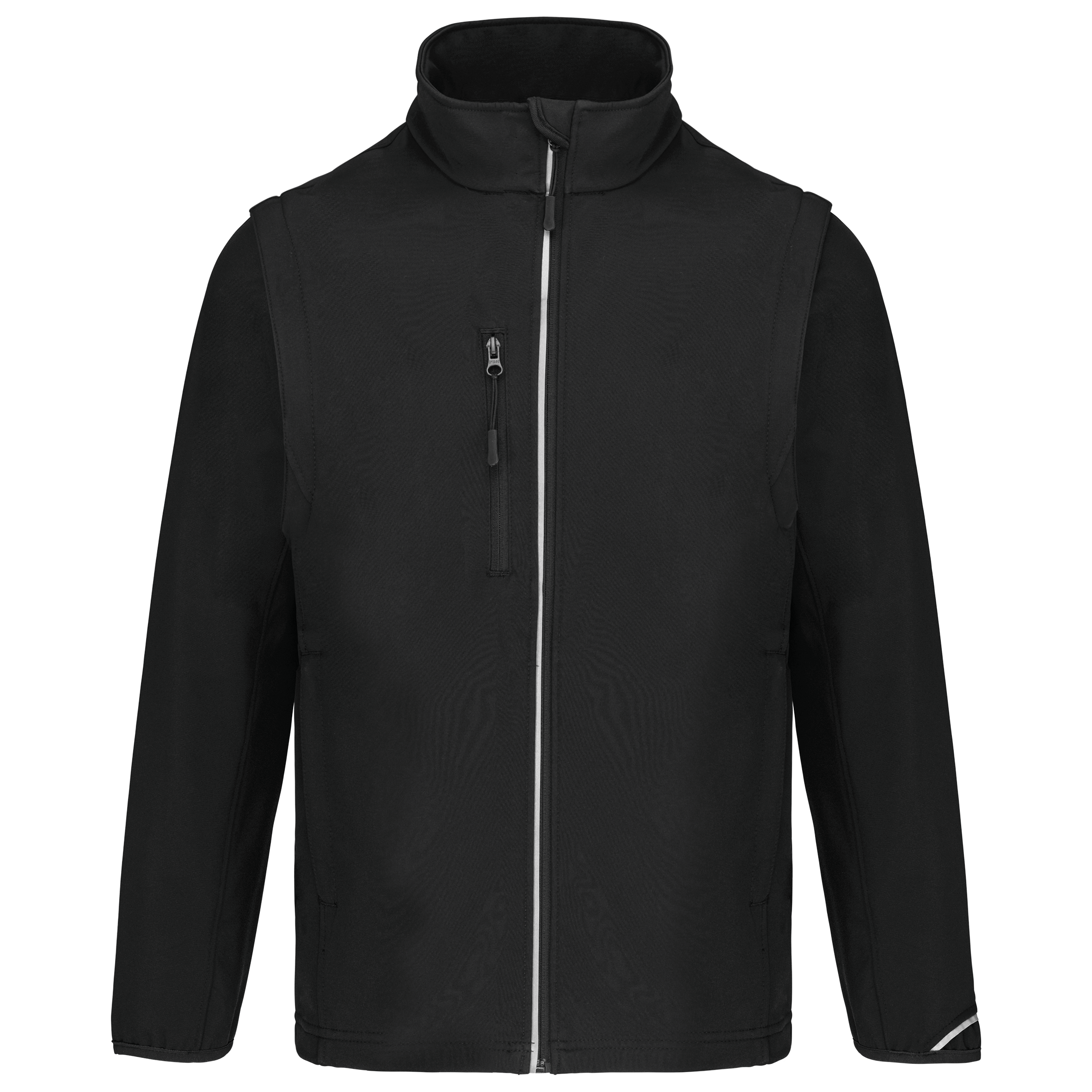 Miniature 20 pour Veste softshell sport manches amovibles unisexe